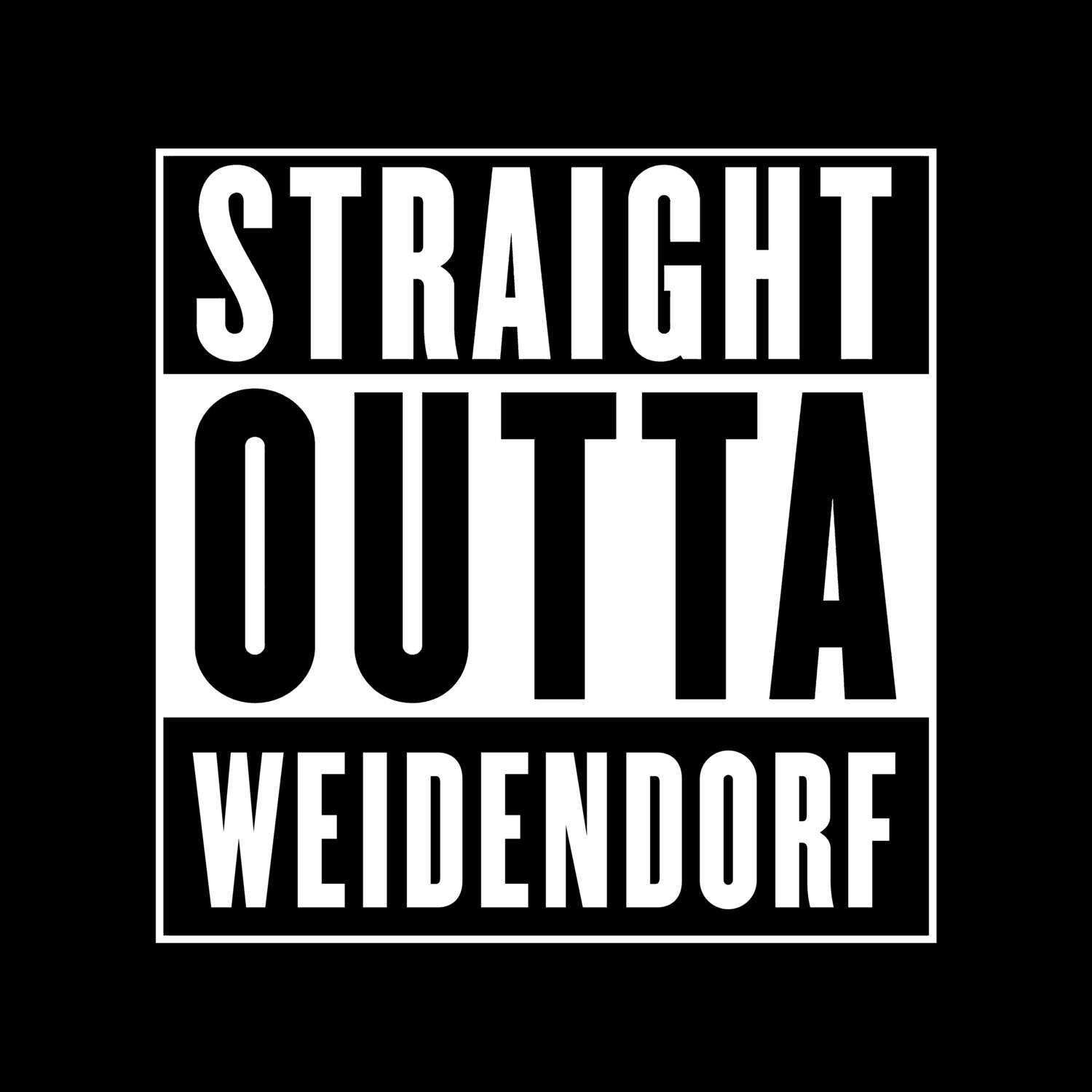 Weidendorf T-Shirt »Straight Outta«