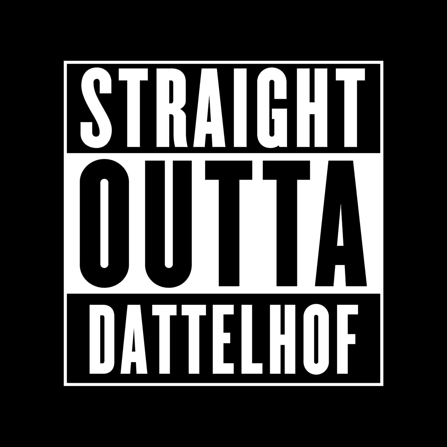 Dattelhof T-Shirt »Straight Outta«