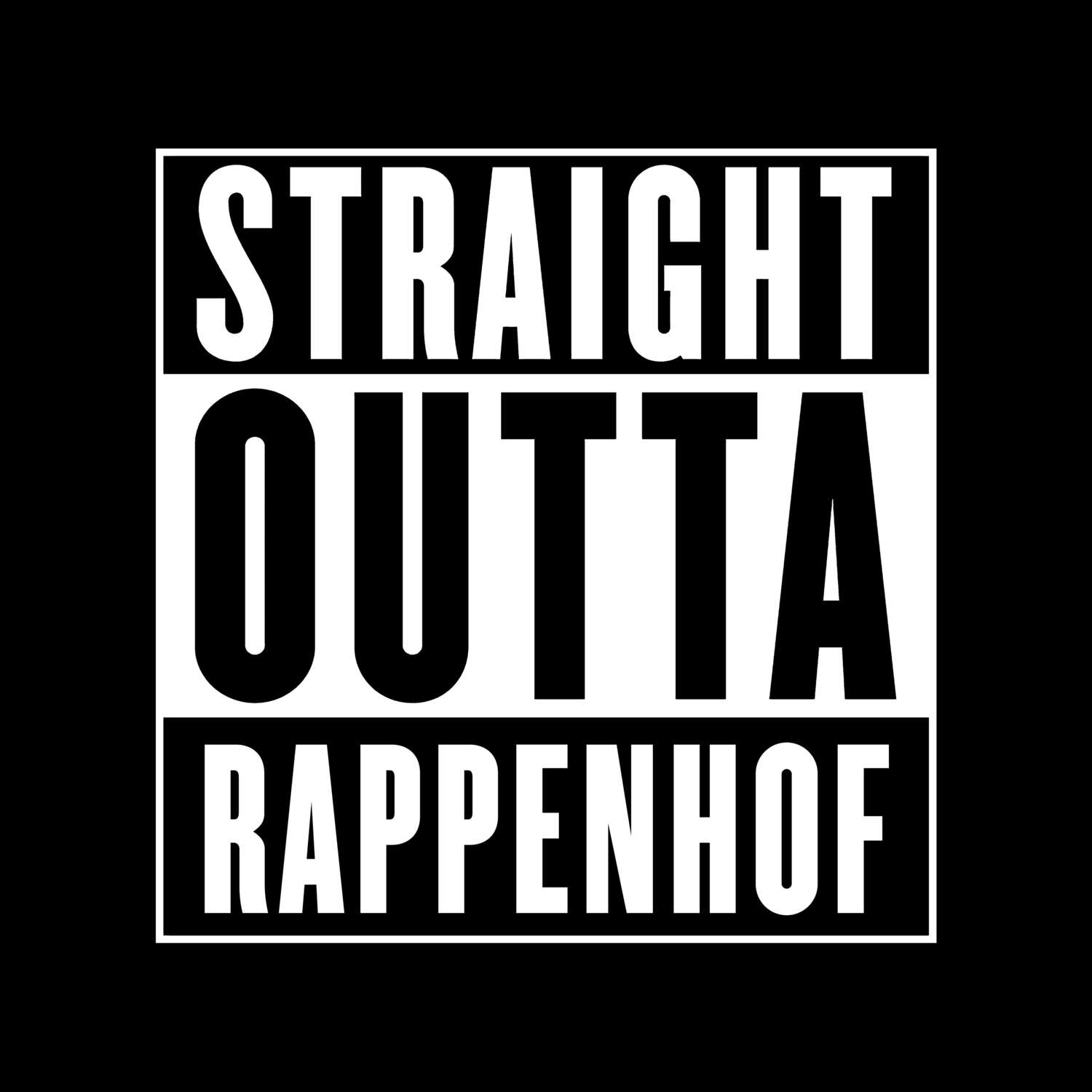 Rappenhof T-Shirt »Straight Outta«