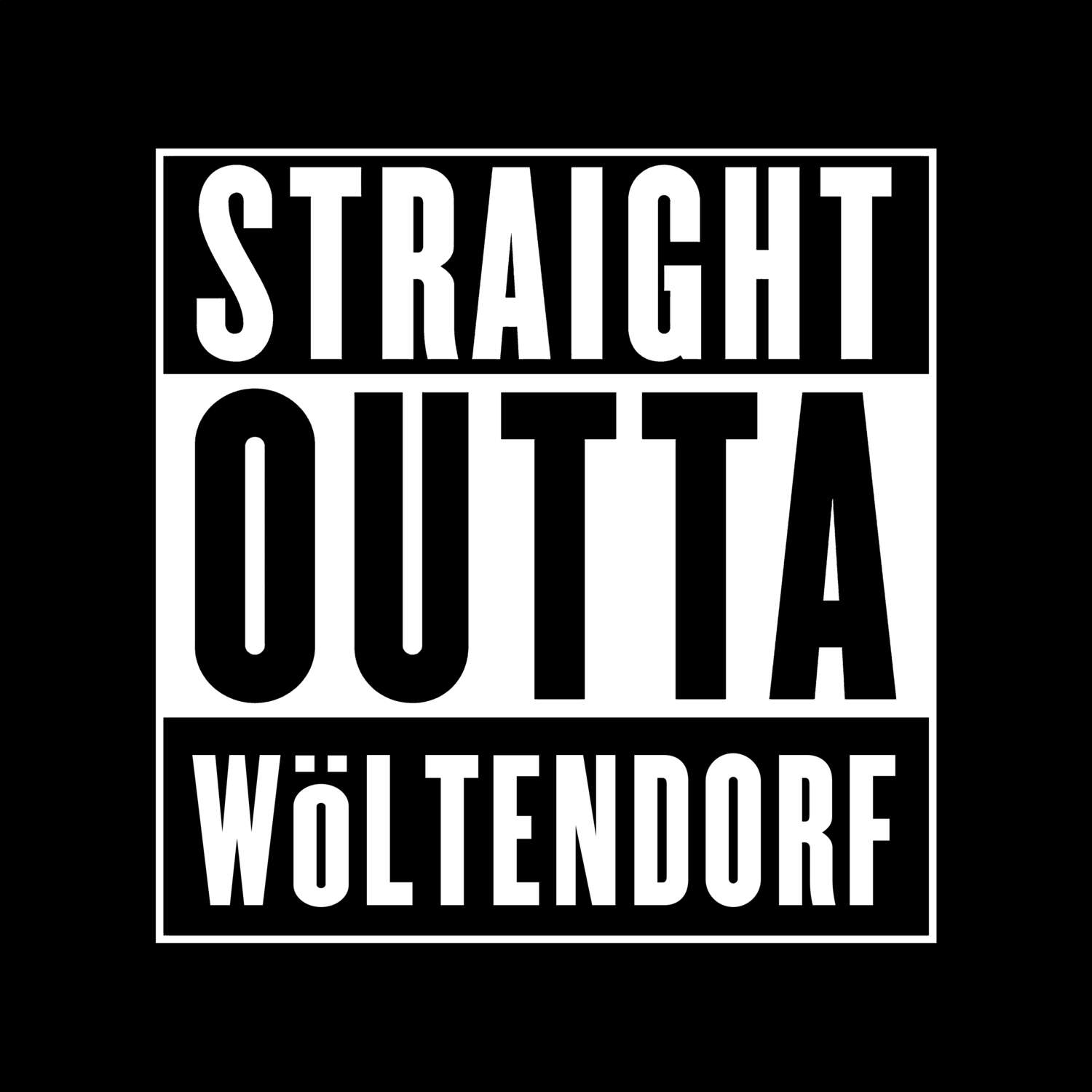 T-Shirt »Straight Outta« für den Ort »Wöltendorf«