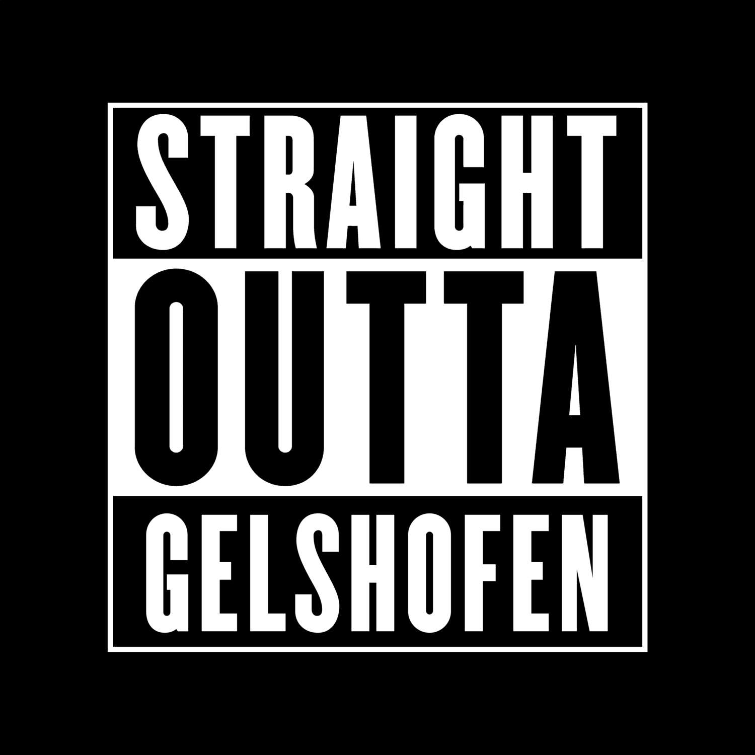 Gelshofen T-Shirt »Straight Outta«