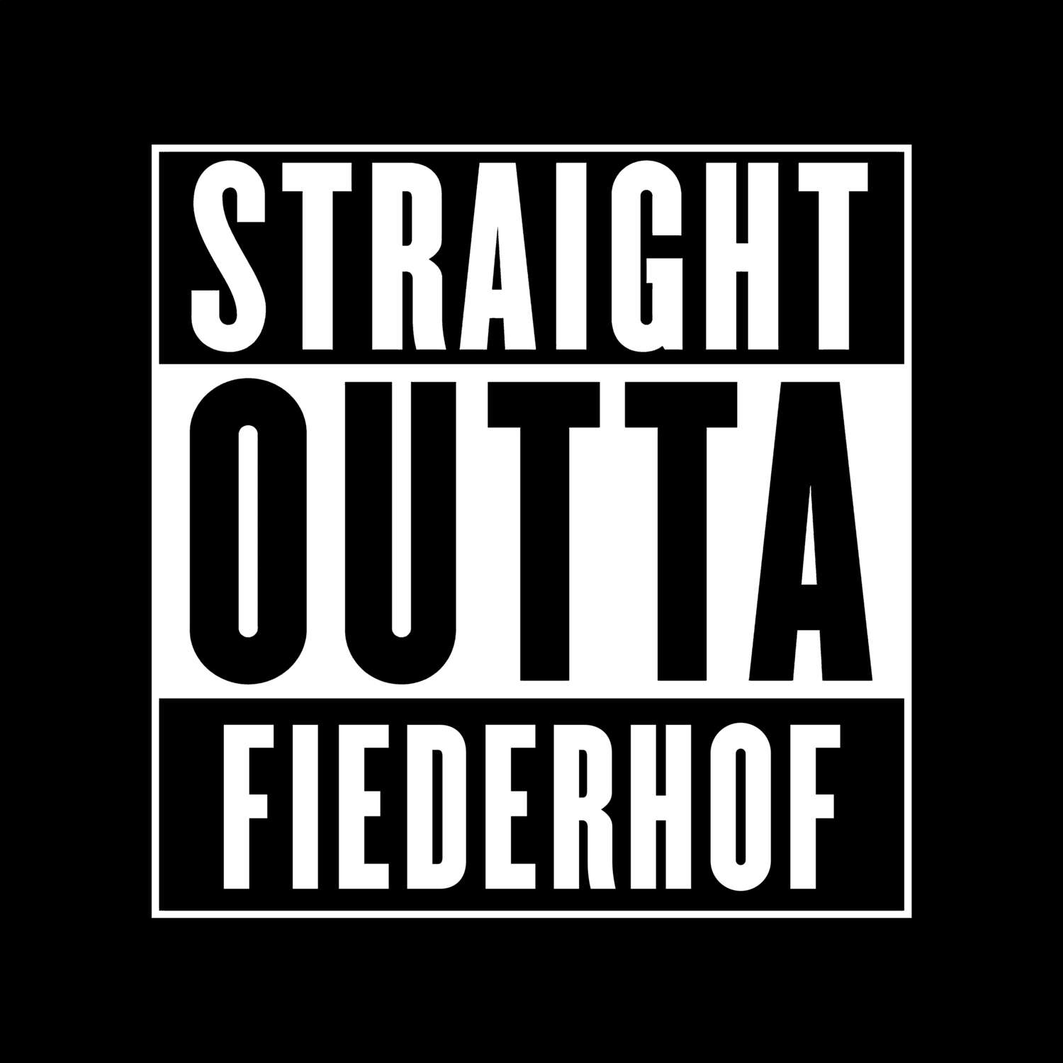 Fiederhof T-Shirt »Straight Outta«