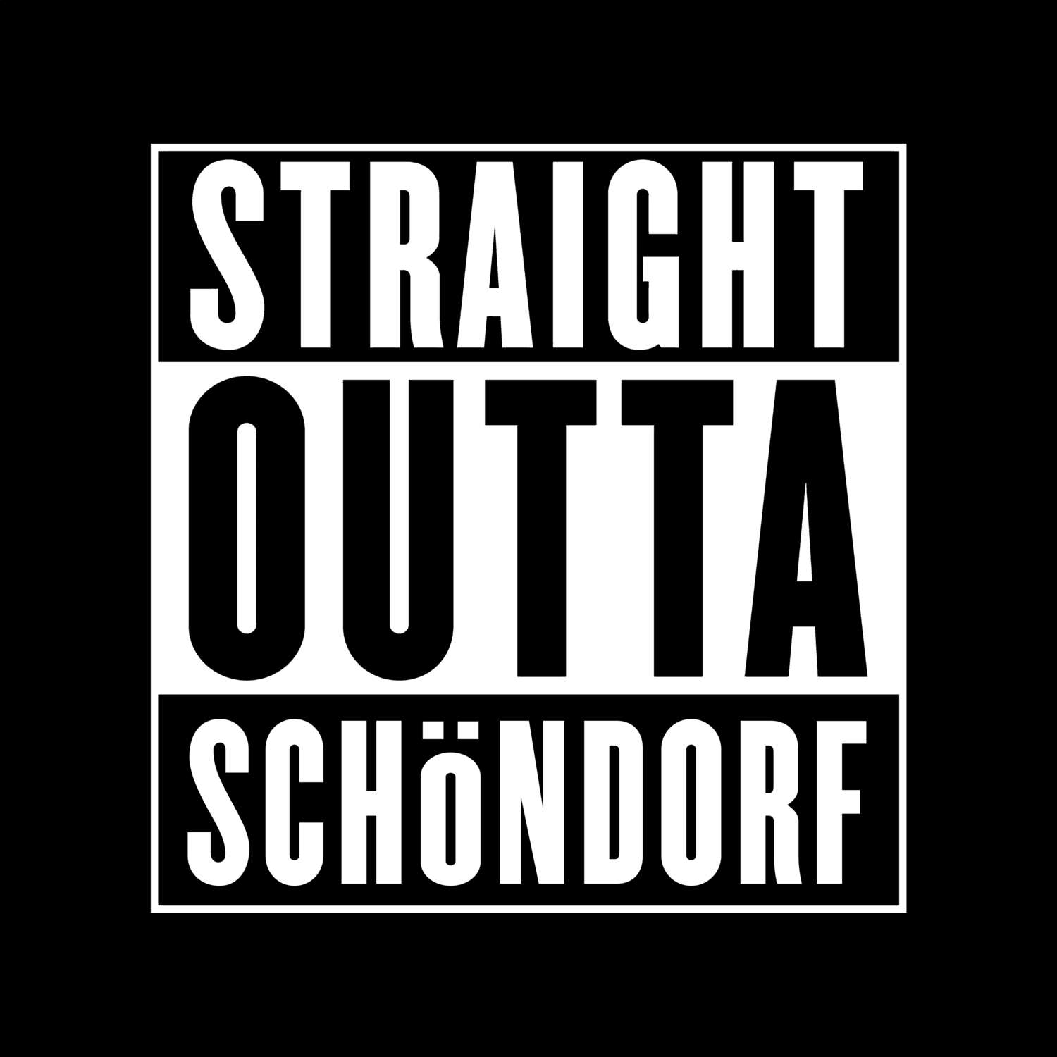 Schöndorf T-Shirt »Straight Outta«