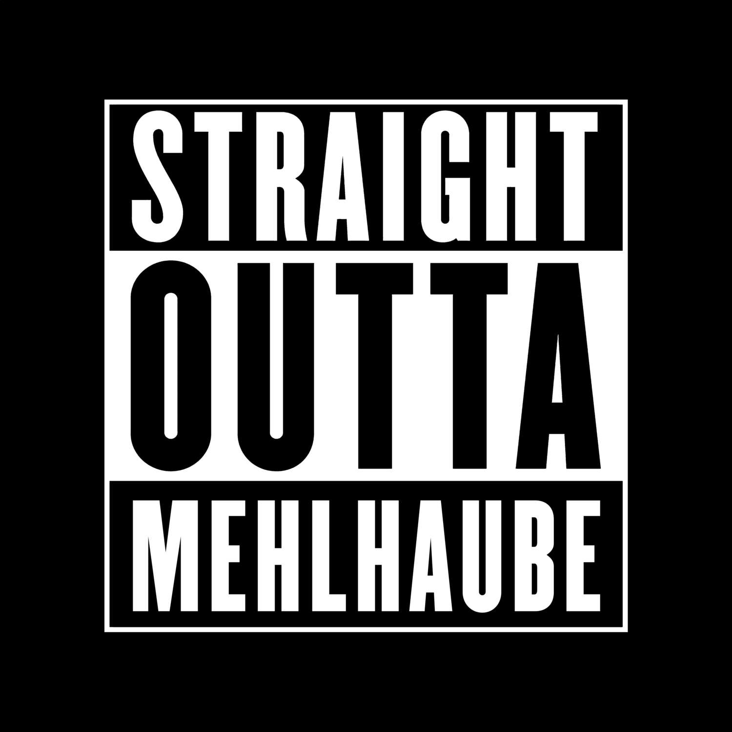 Mehlhaube T-Shirt »Straight Outta«