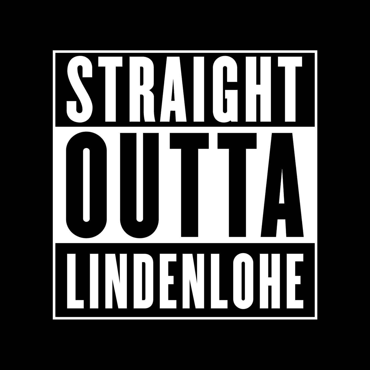 T-Shirt »Straight Outta« für den Ort »Lindenlohe«