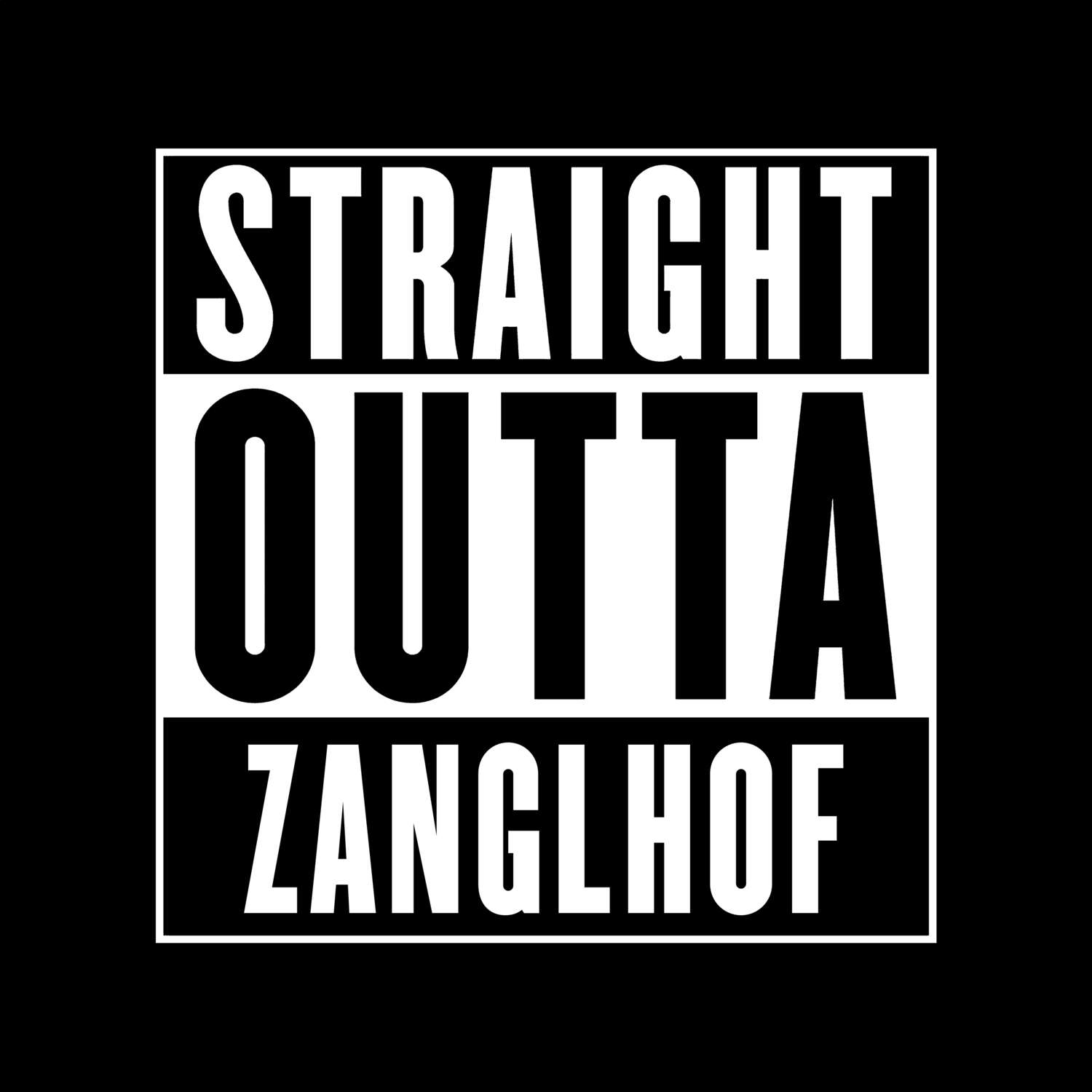 Zanglhof T-Shirt »Straight Outta«