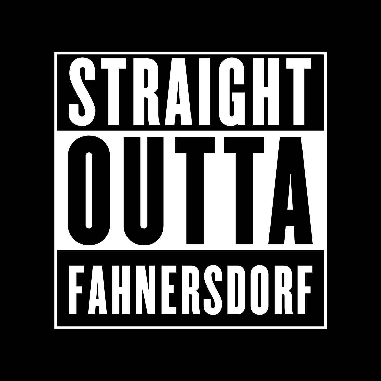 Fahnersdorf T-Shirt »Straight Outta«