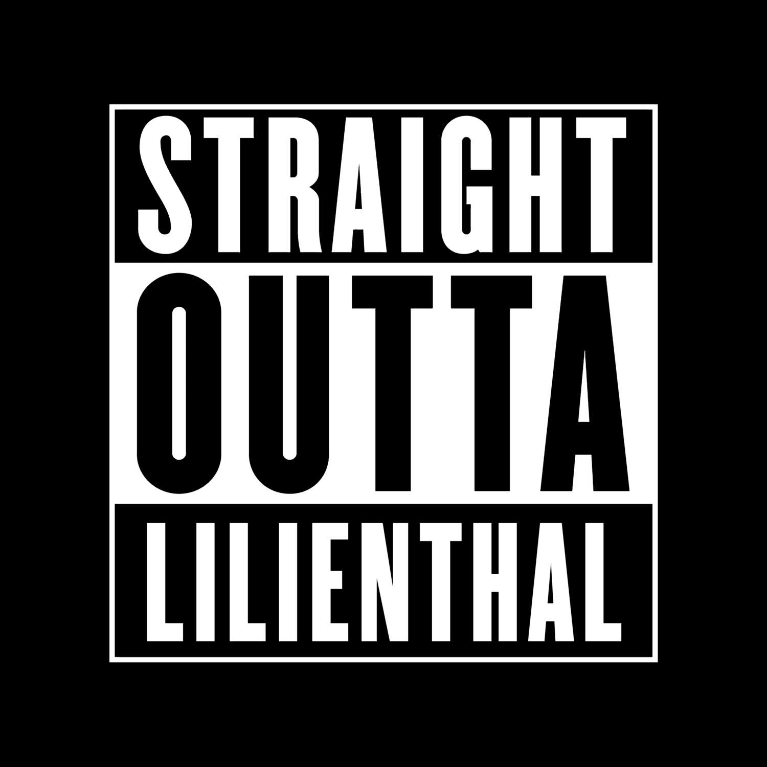 T-Shirt »Straight Outta« für den Ort »Lilienthal«