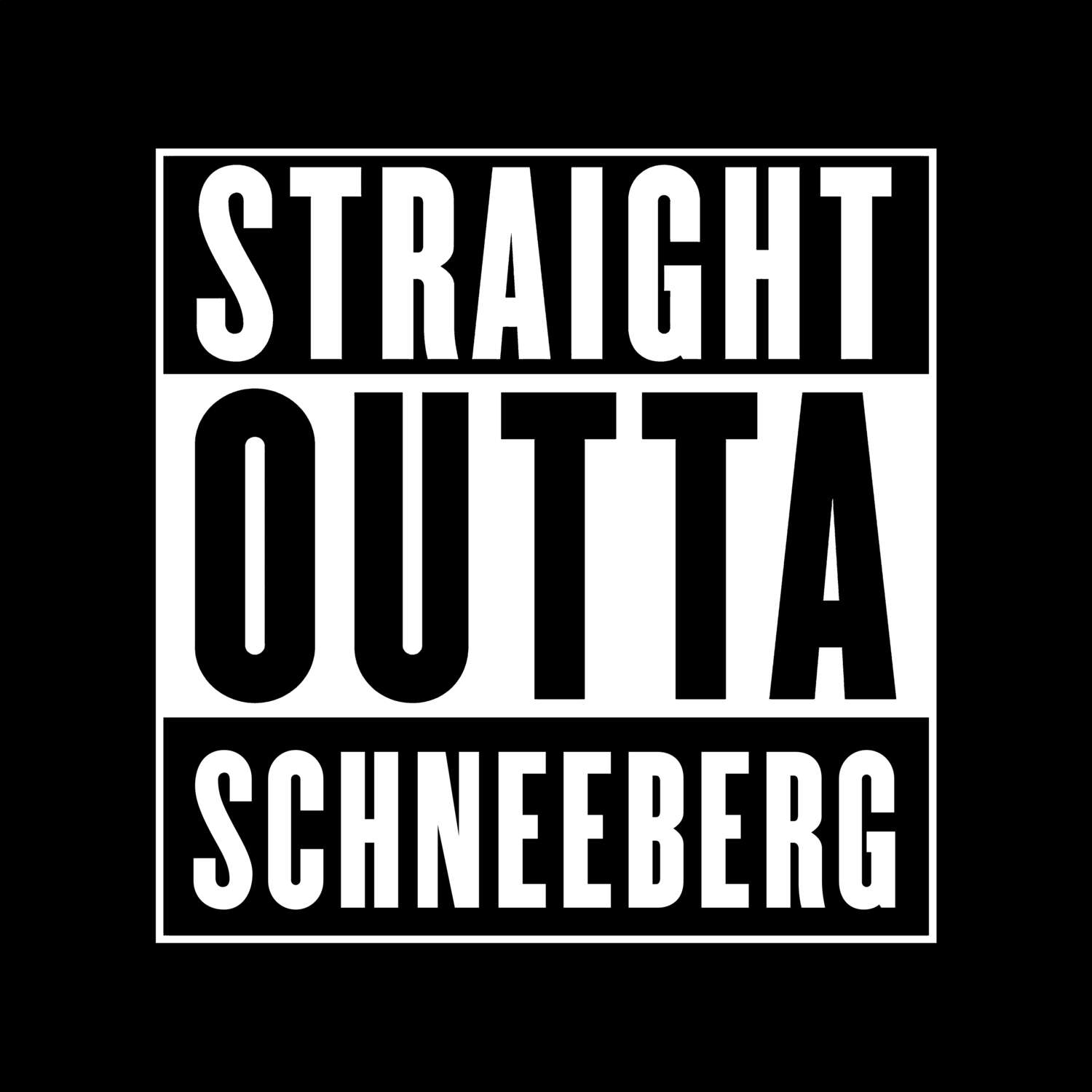 Schneeberg T-Shirt »Straight Outta«