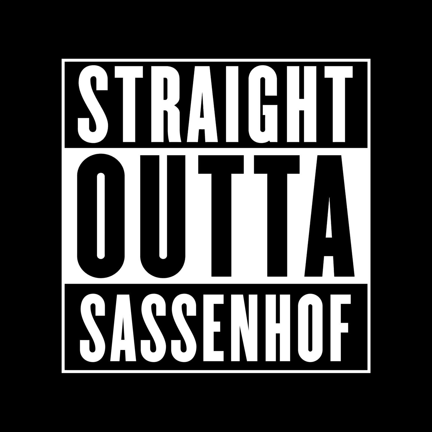 Sassenhof T-Shirt »Straight Outta«