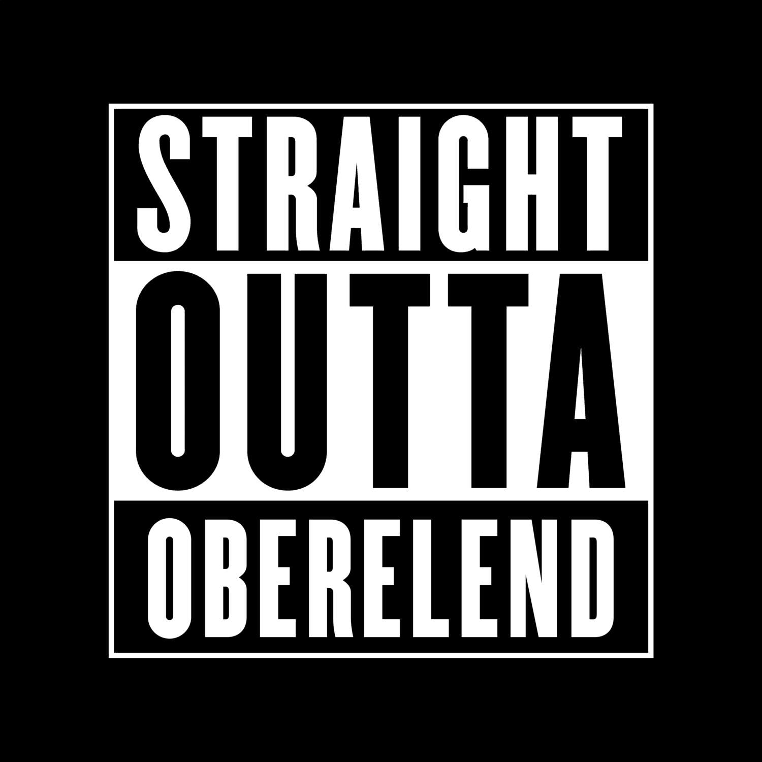 Oberelend T-Shirt »Straight Outta«