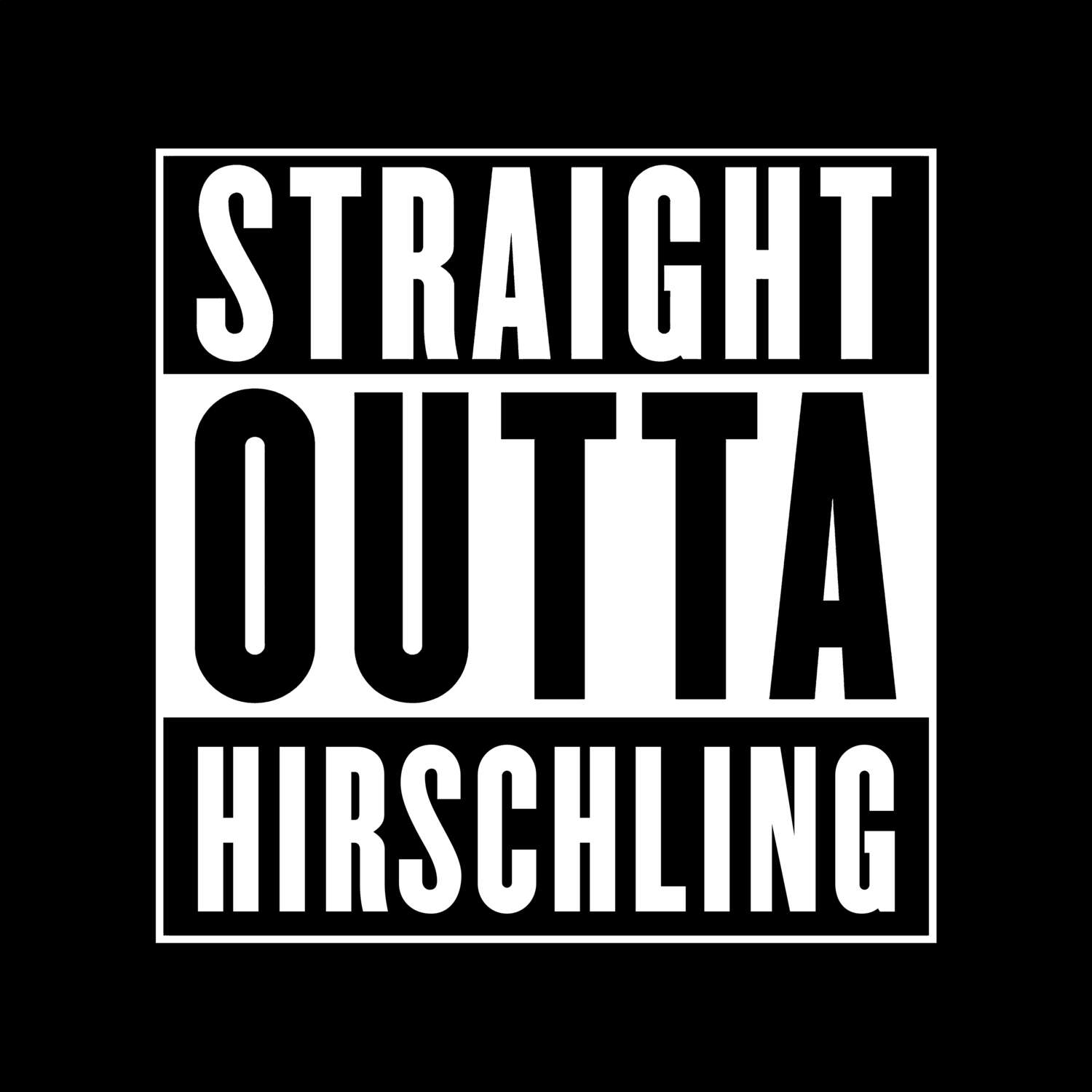 Hirschling T-Shirt »Straight Outta«