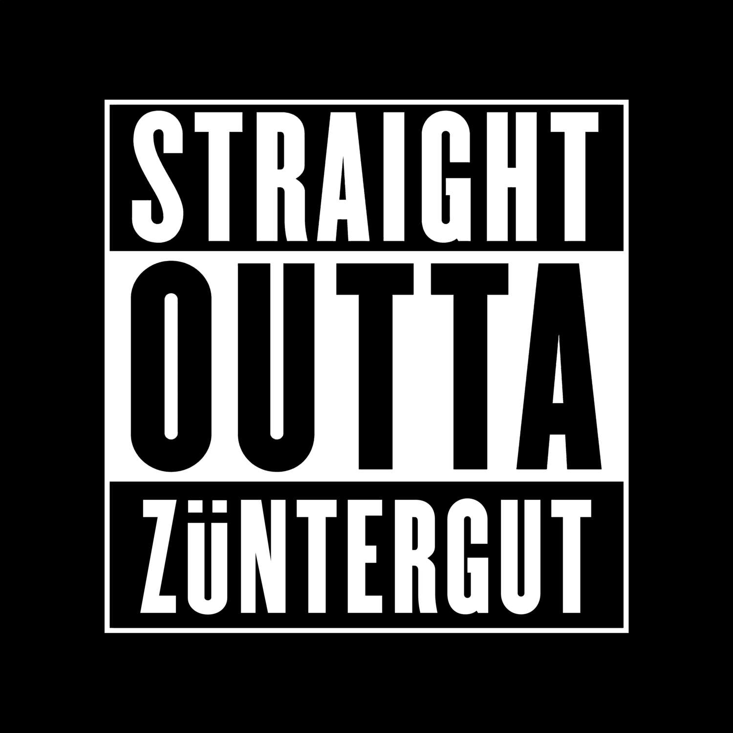 Züntergut T-Shirt »Straight Outta«