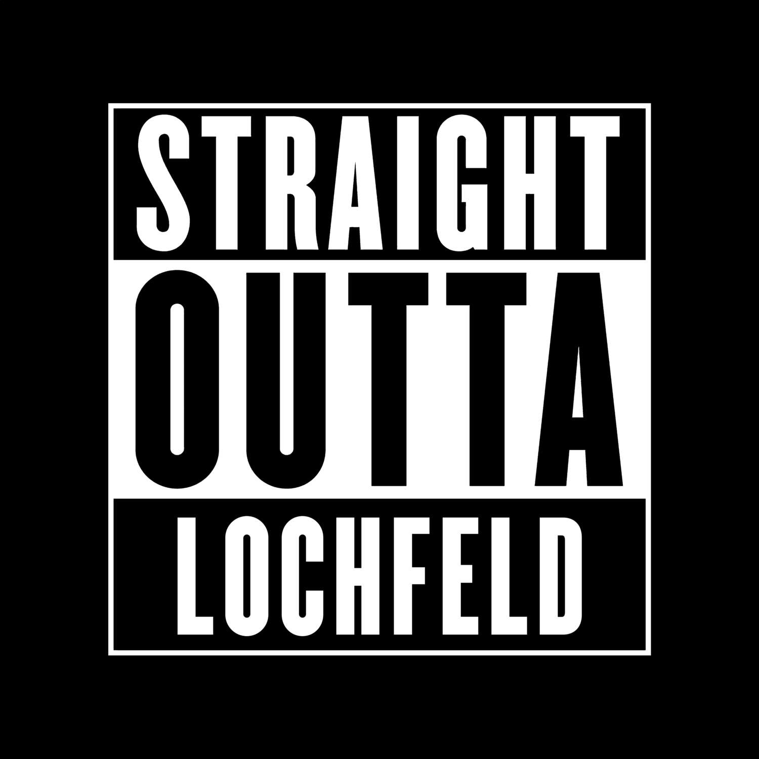 Lochfeld T-Shirt »Straight Outta«