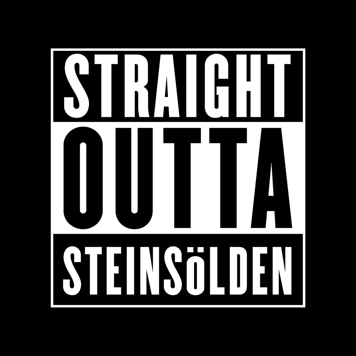 Steinsölden T-Shirt »Straight Outta«