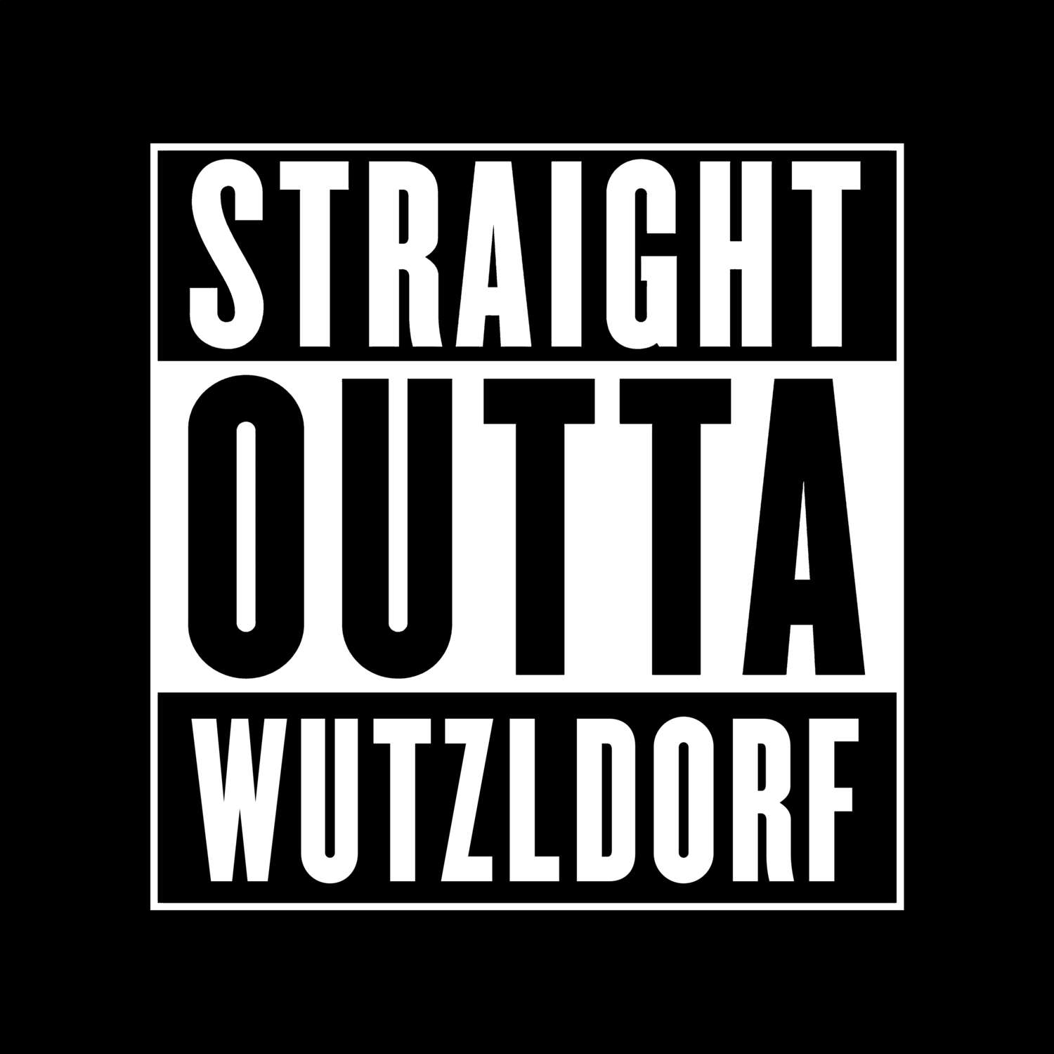 Wutzldorf T-Shirt »Straight Outta«