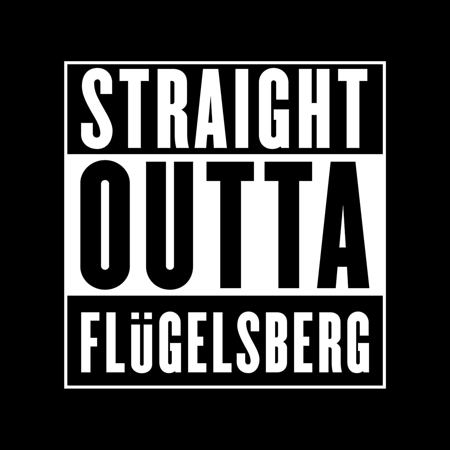 Flügelsberg T-Shirt »Straight Outta«