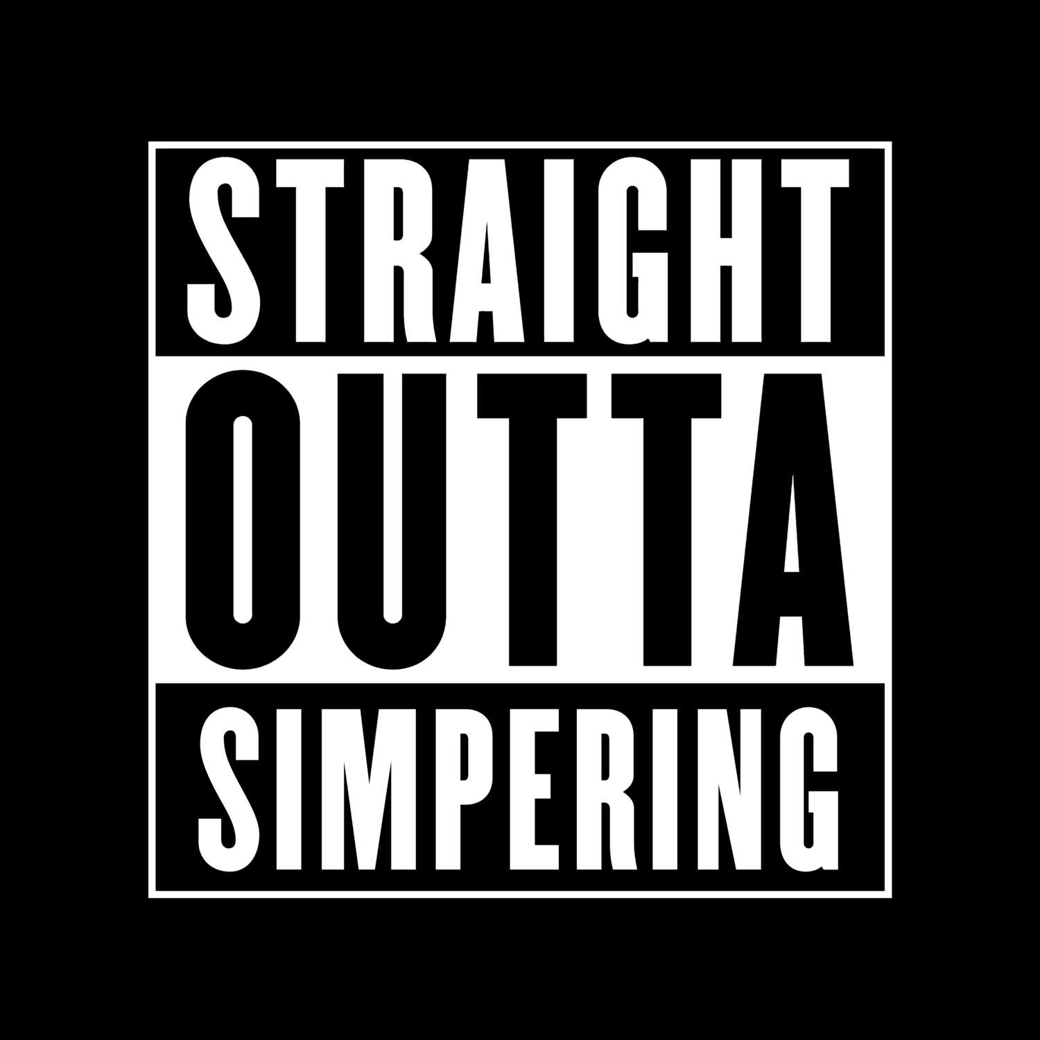 Simpering T-Shirt »Straight Outta«