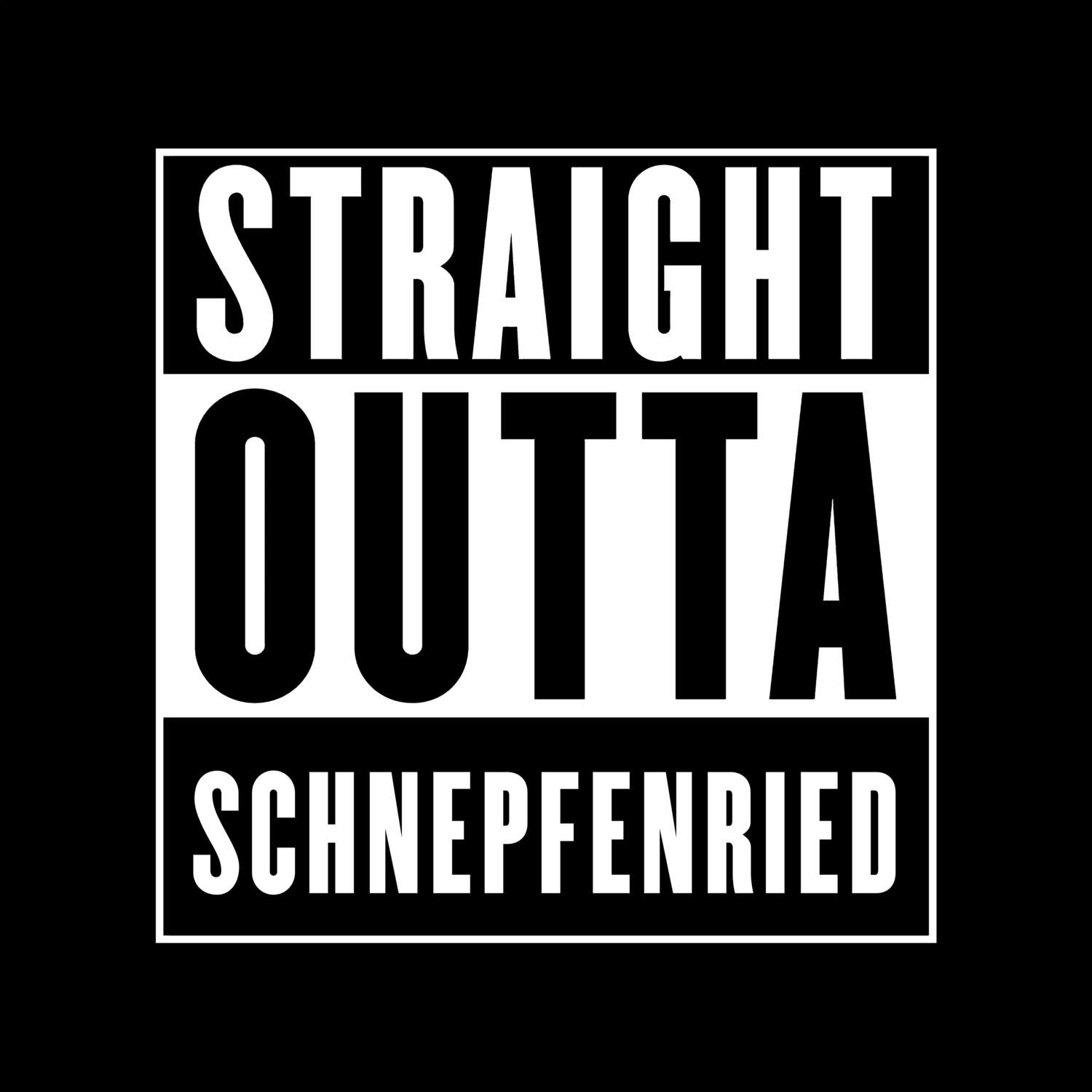 T-Shirt »Straight Outta« für den Ort »Schnepfenried«