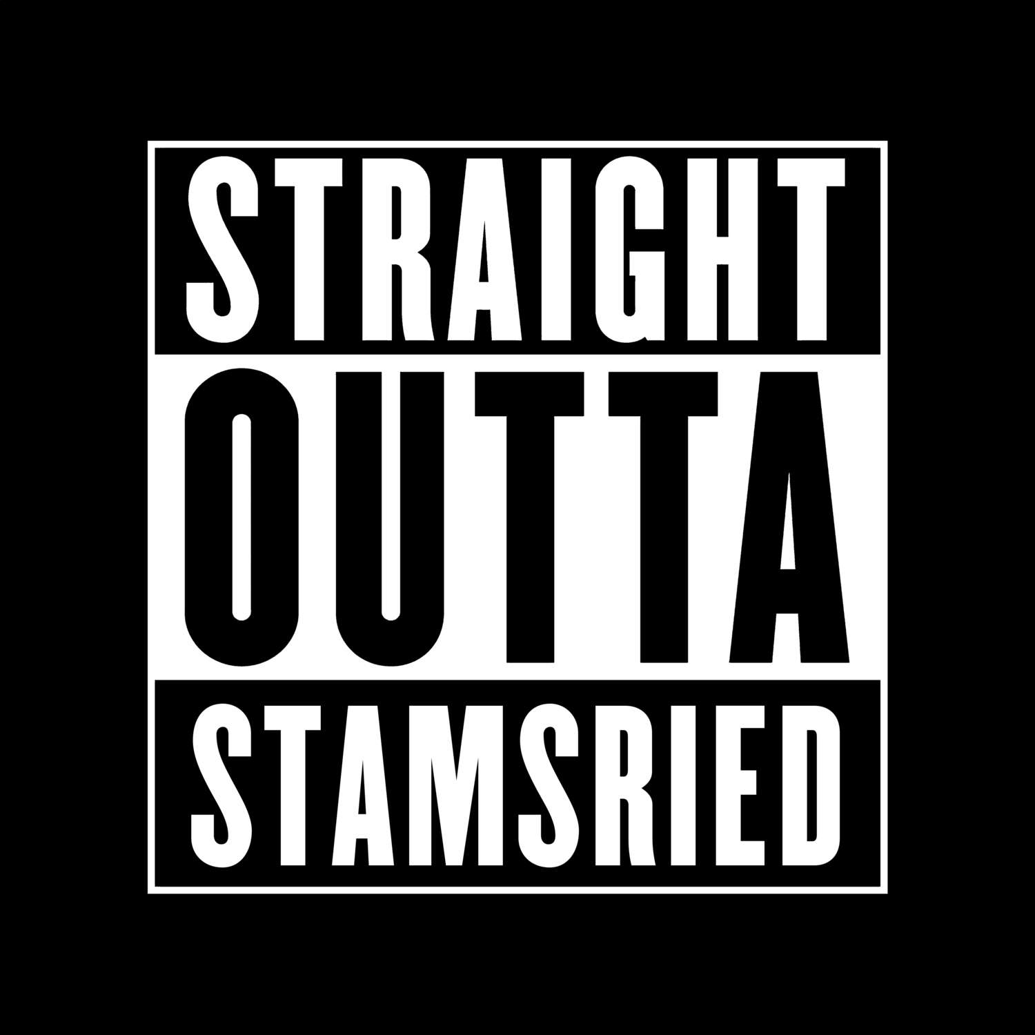 T-Shirt »Straight Outta« für den Ort »Stamsried«