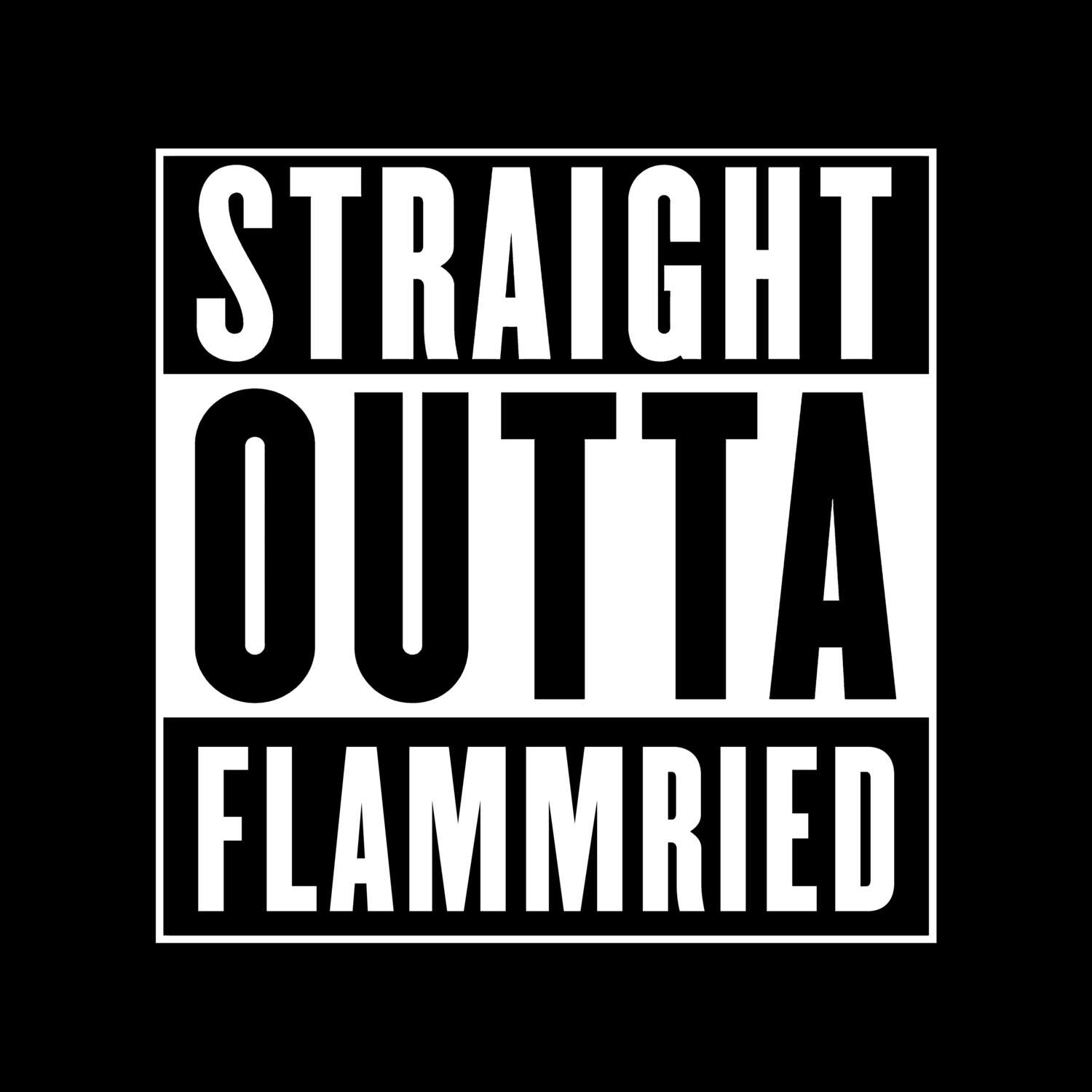 Flammried T-Shirt »Straight Outta«