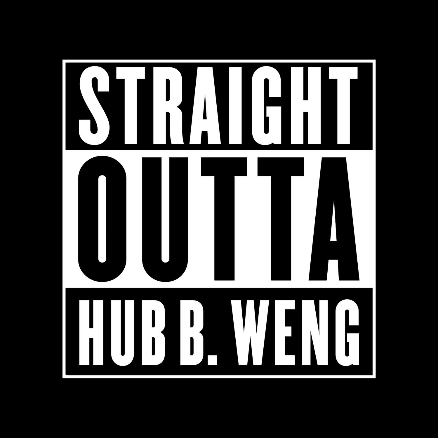 Hub b. Weng T-Shirt »Straight Outta«