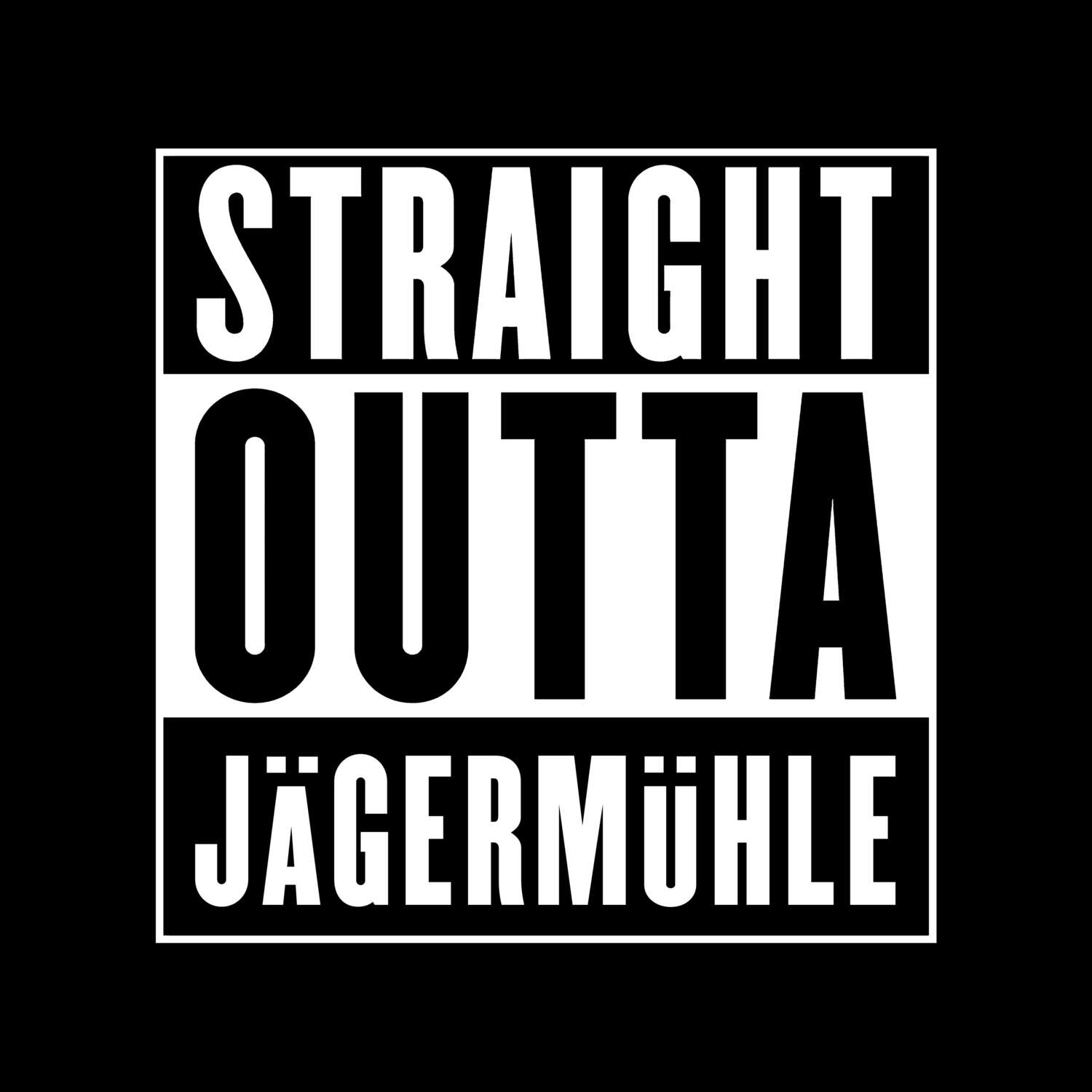 Jägermühle T-Shirt »Straight Outta«