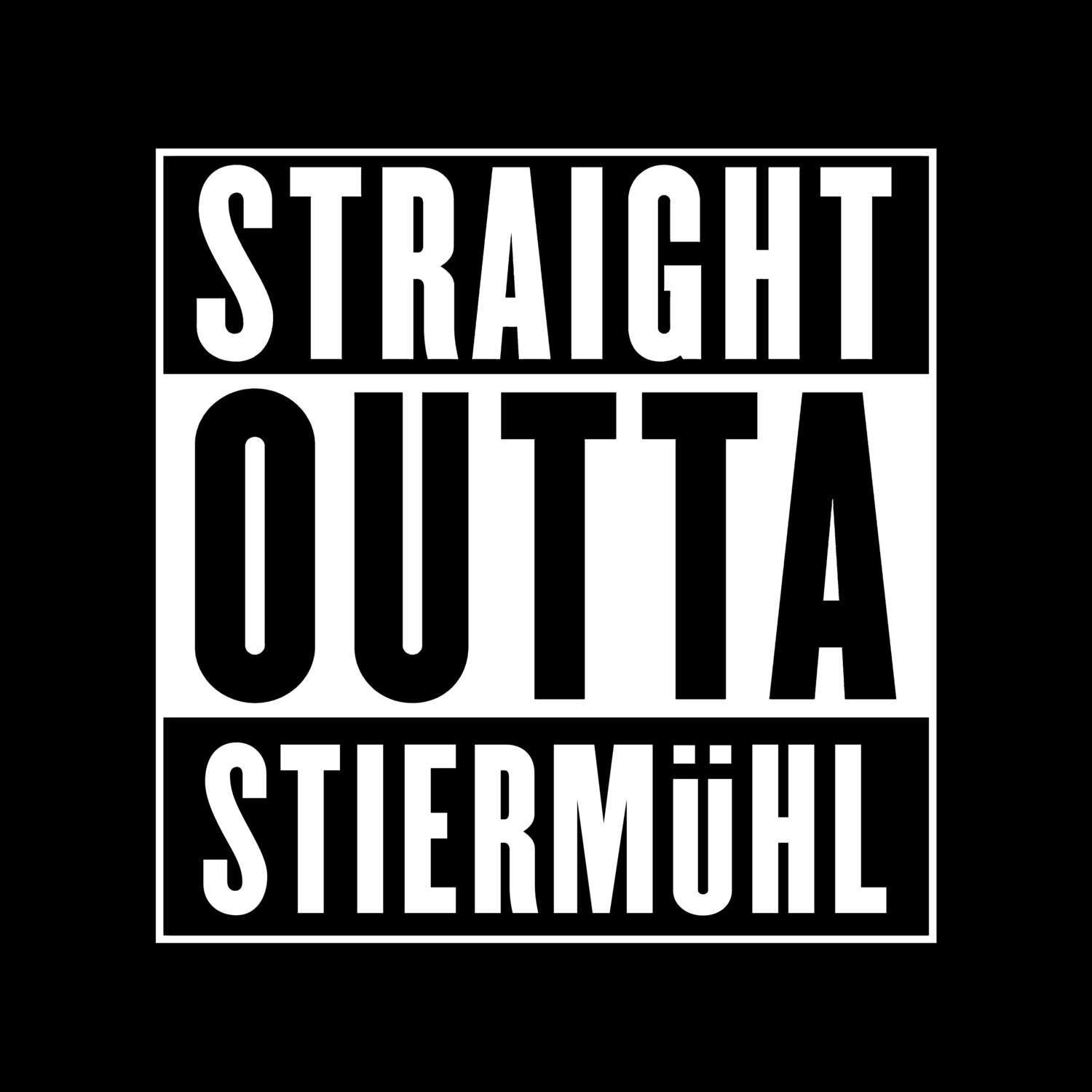 Stiermühl T-Shirt »Straight Outta«