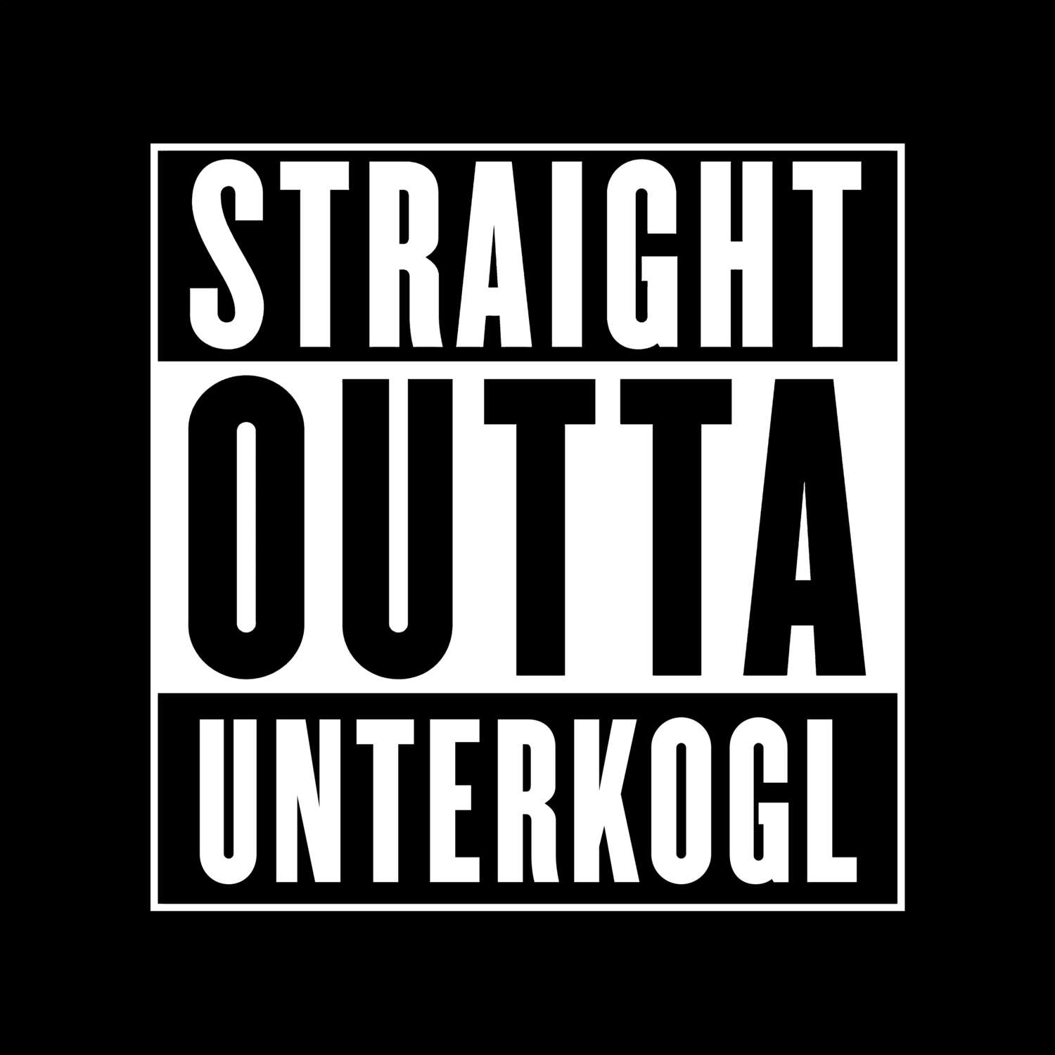 Unterkogl T-Shirt »Straight Outta«