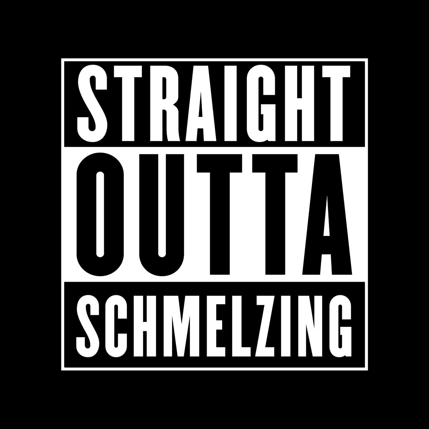 Schmelzing T-Shirt »Straight Outta«