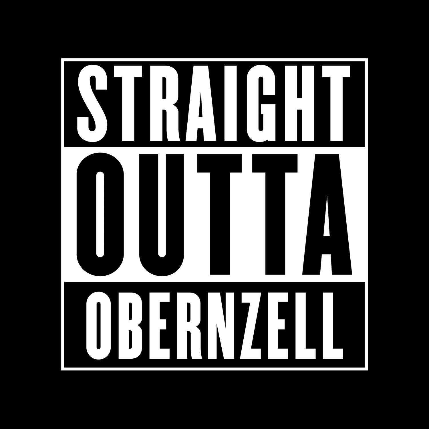 Obernzell T-Shirt »Straight Outta«