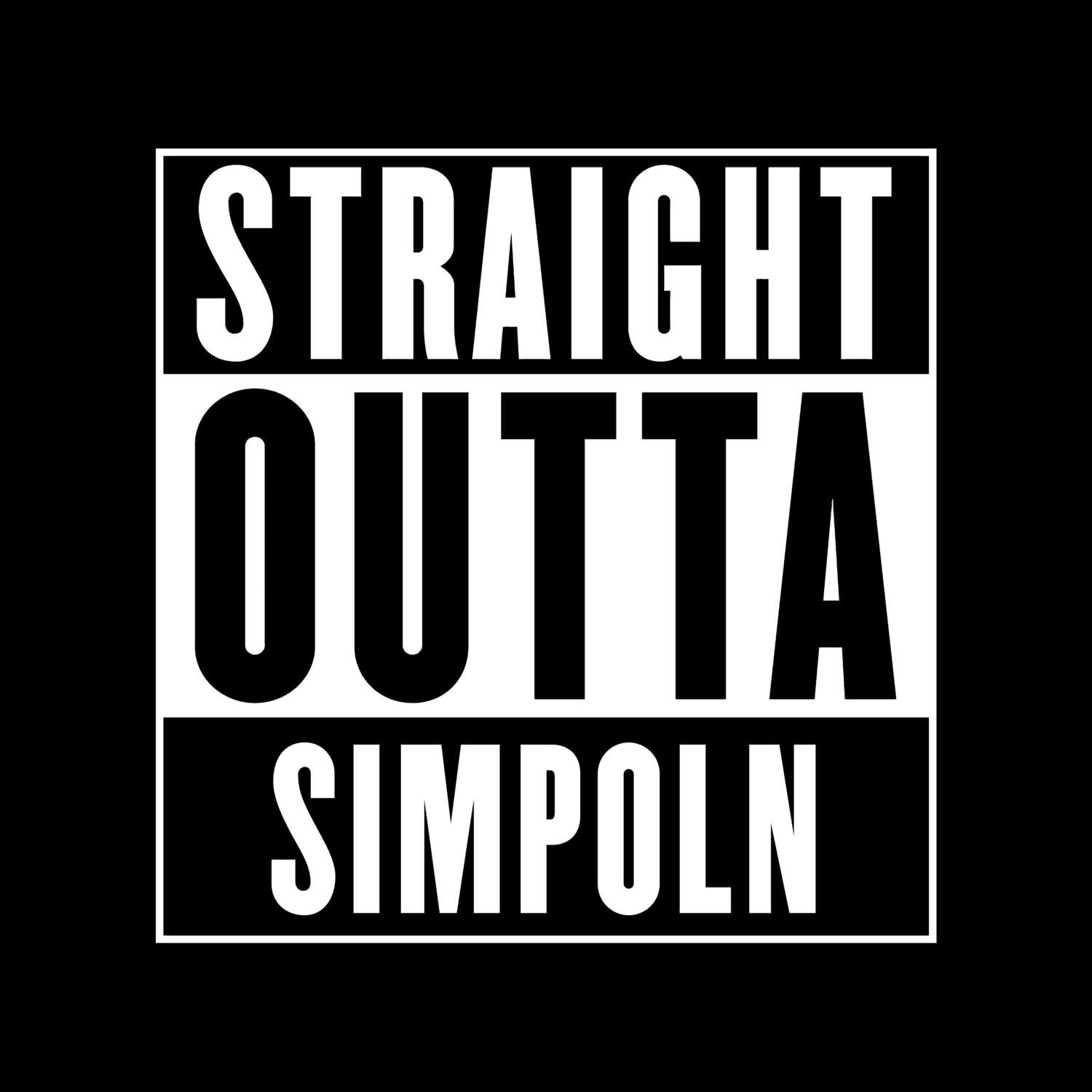 Simpoln T-Shirt »Straight Outta«