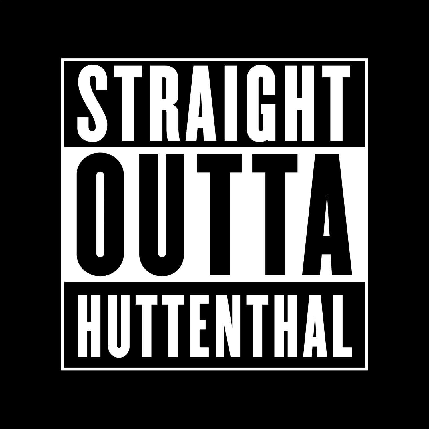 Huttenthal T-Shirt »Straight Outta«