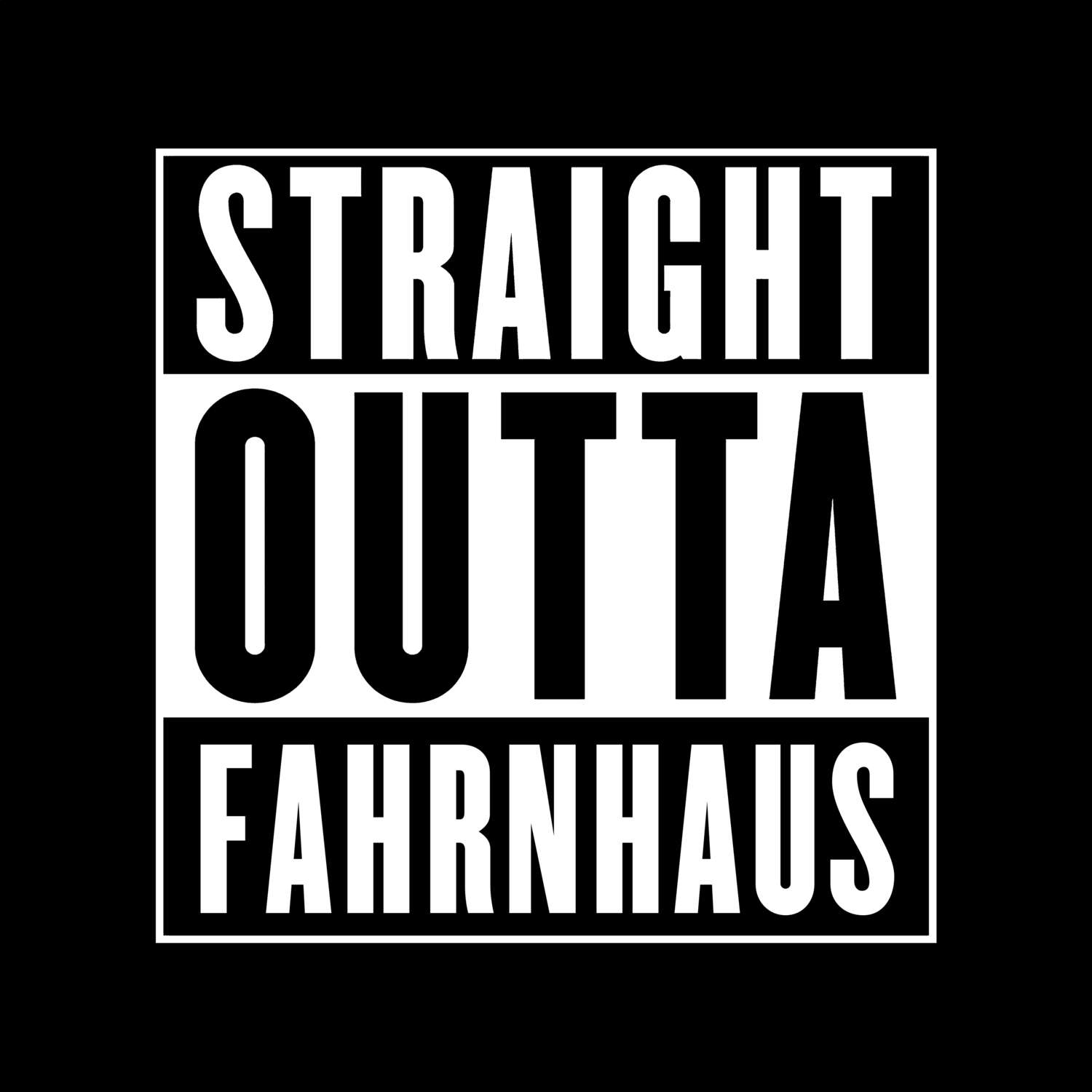 Fahrnhaus T-Shirt »Straight Outta«