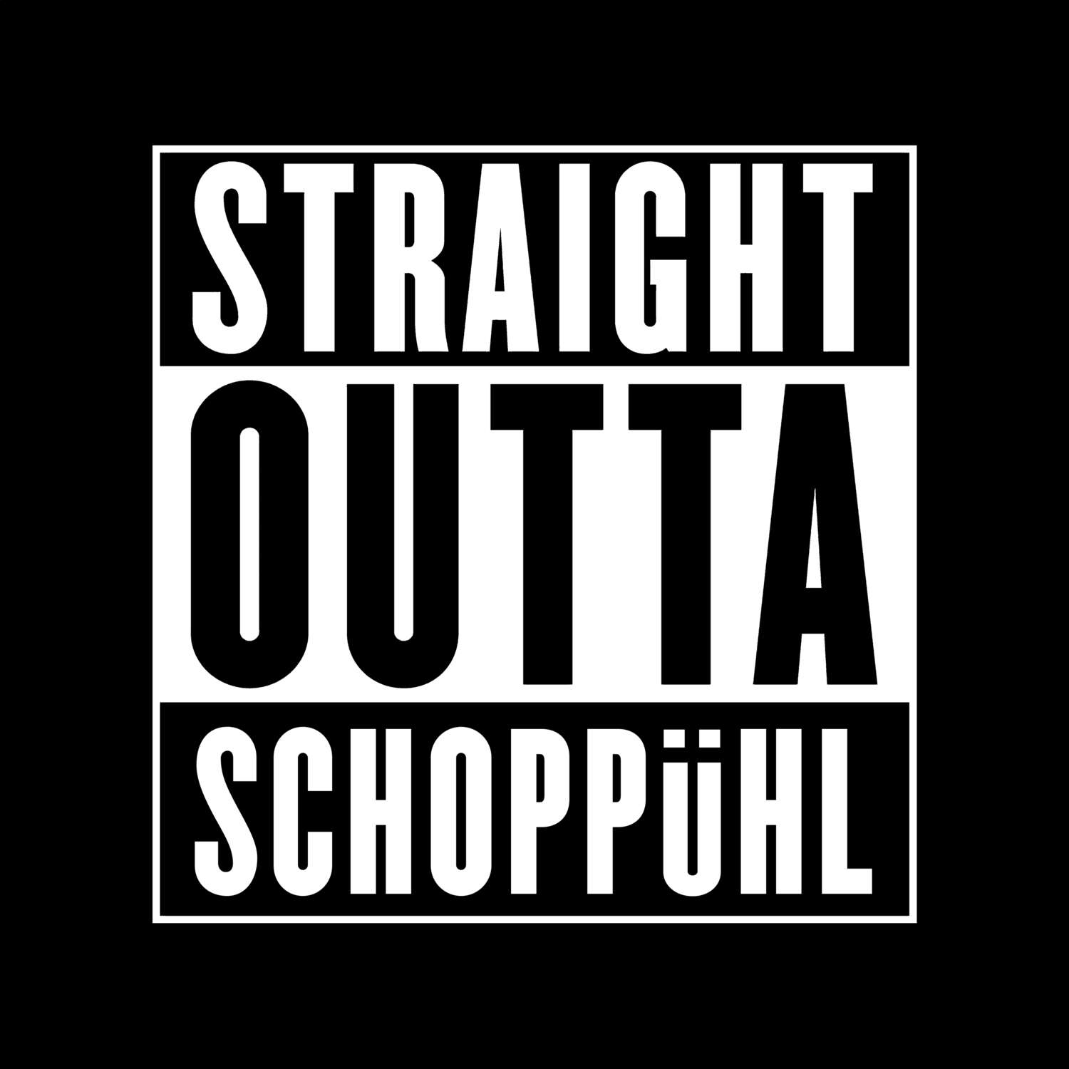 Schoppühl T-Shirt »Straight Outta«