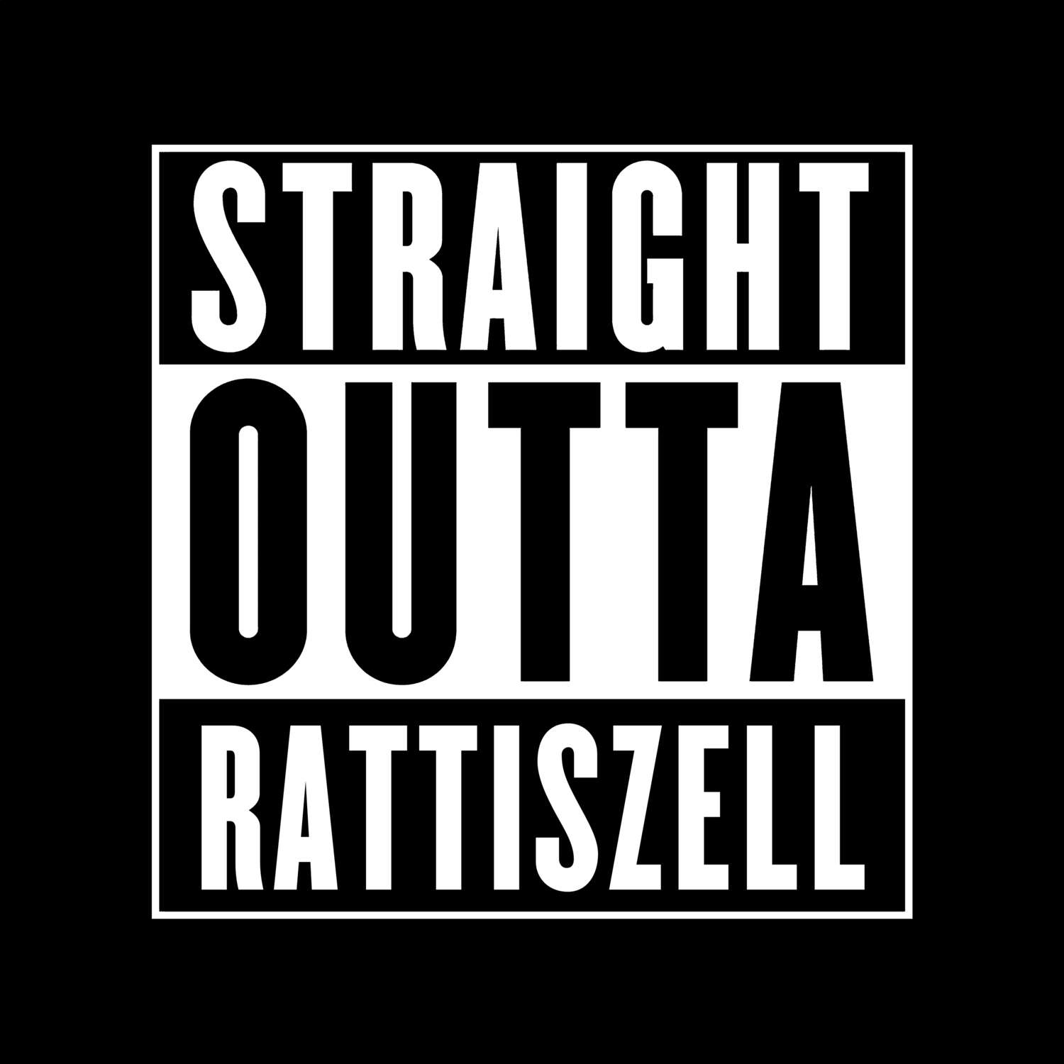 Rattiszell T-Shirt »Straight Outta«