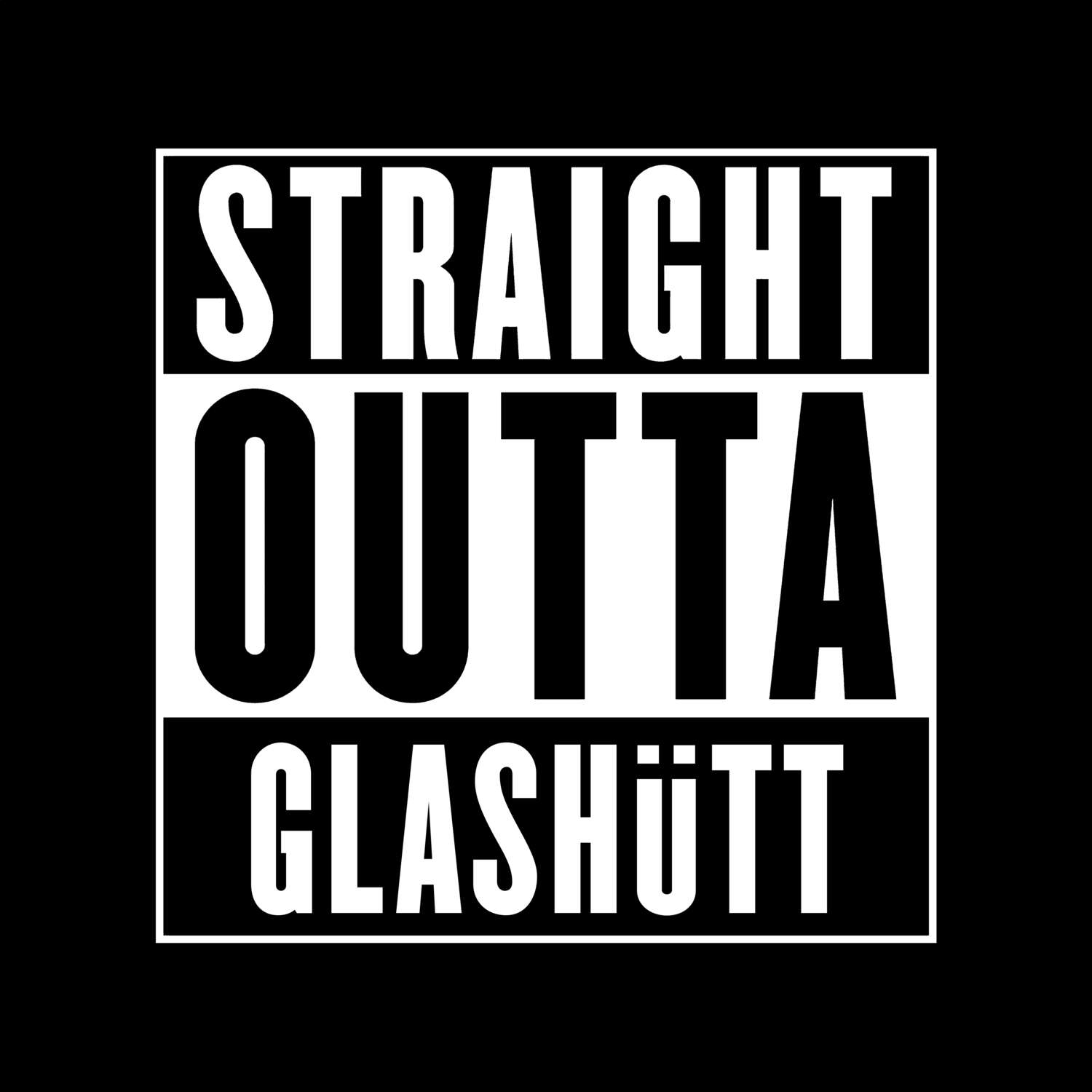 Glashütt T-Shirt »Straight Outta«