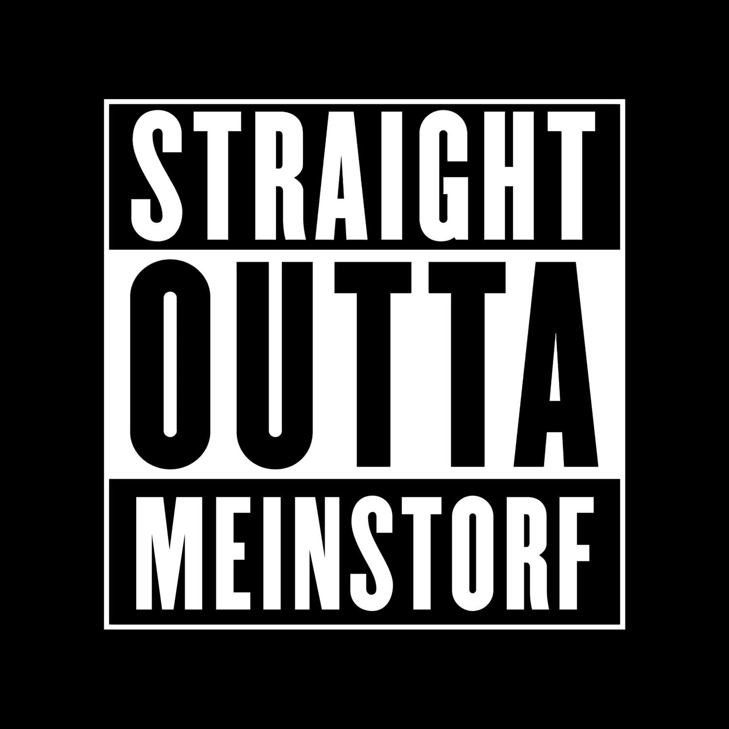 Meinstorf T-Shirt »Straight Outta«