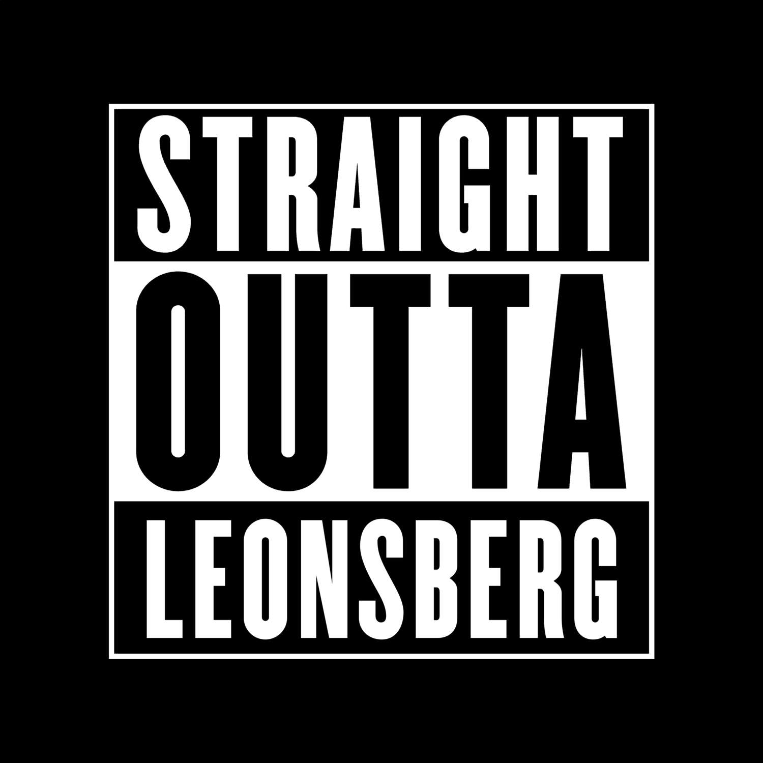 Leonsberg T-Shirt »Straight Outta«