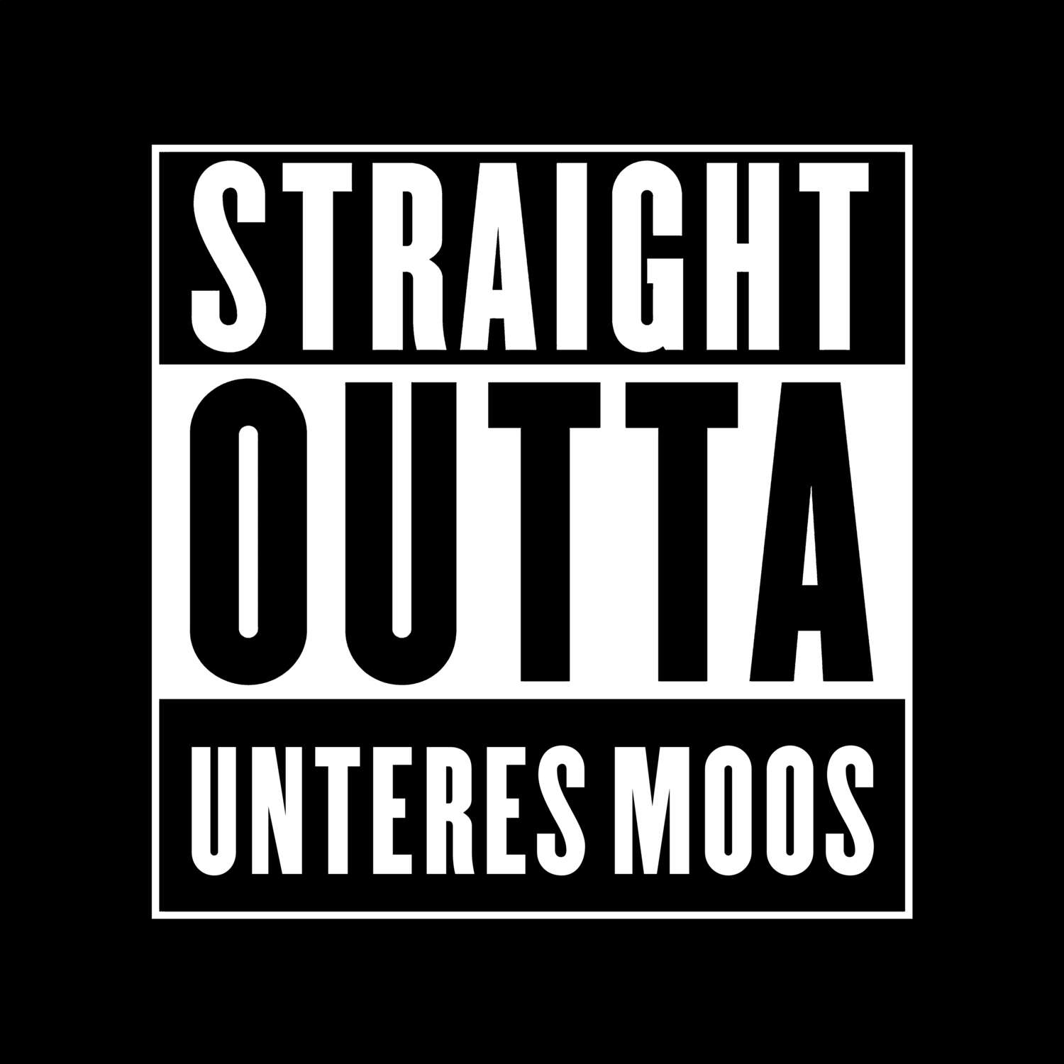 Unteres Moos T-Shirt »Straight Outta«