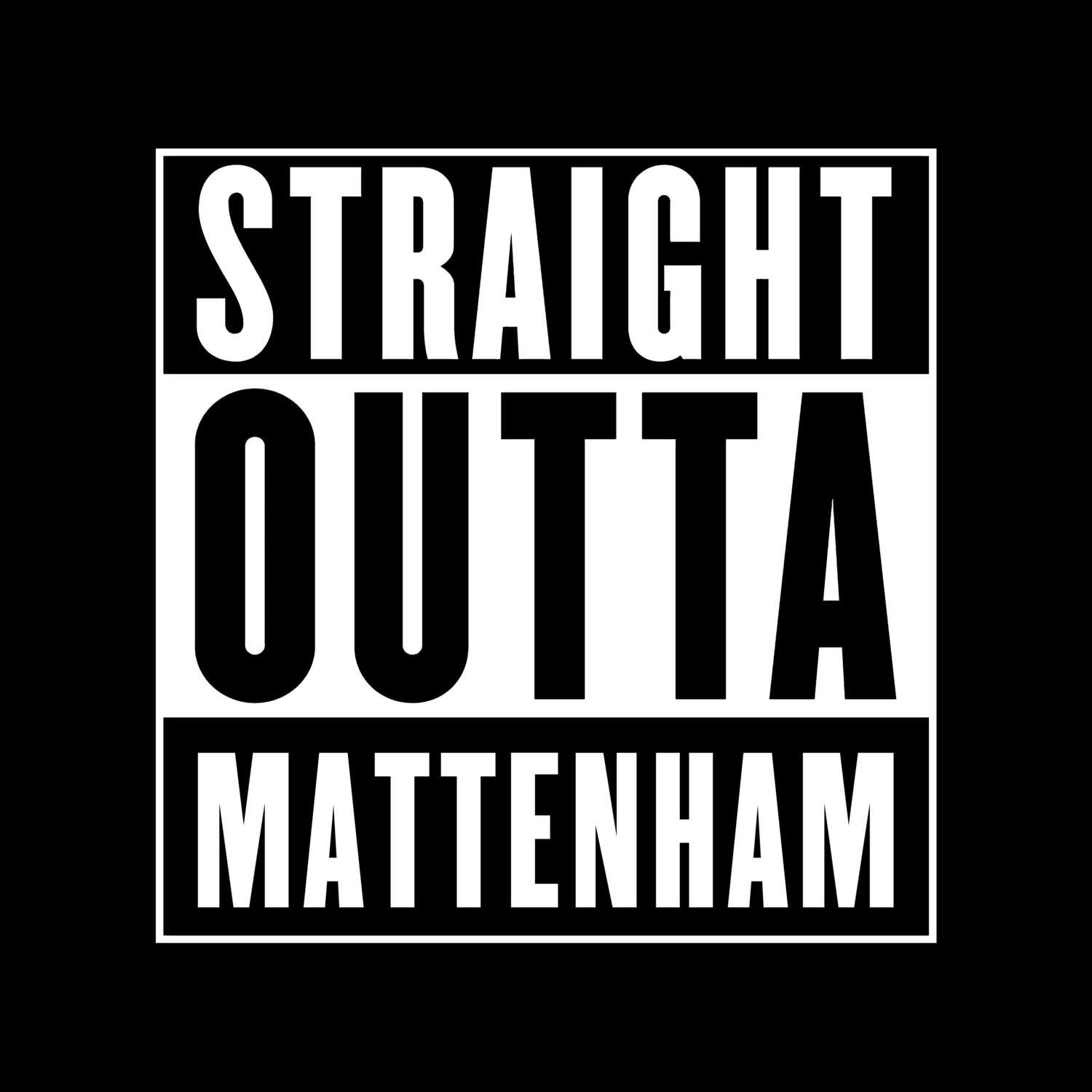 Mattenham T-Shirt »Straight Outta«