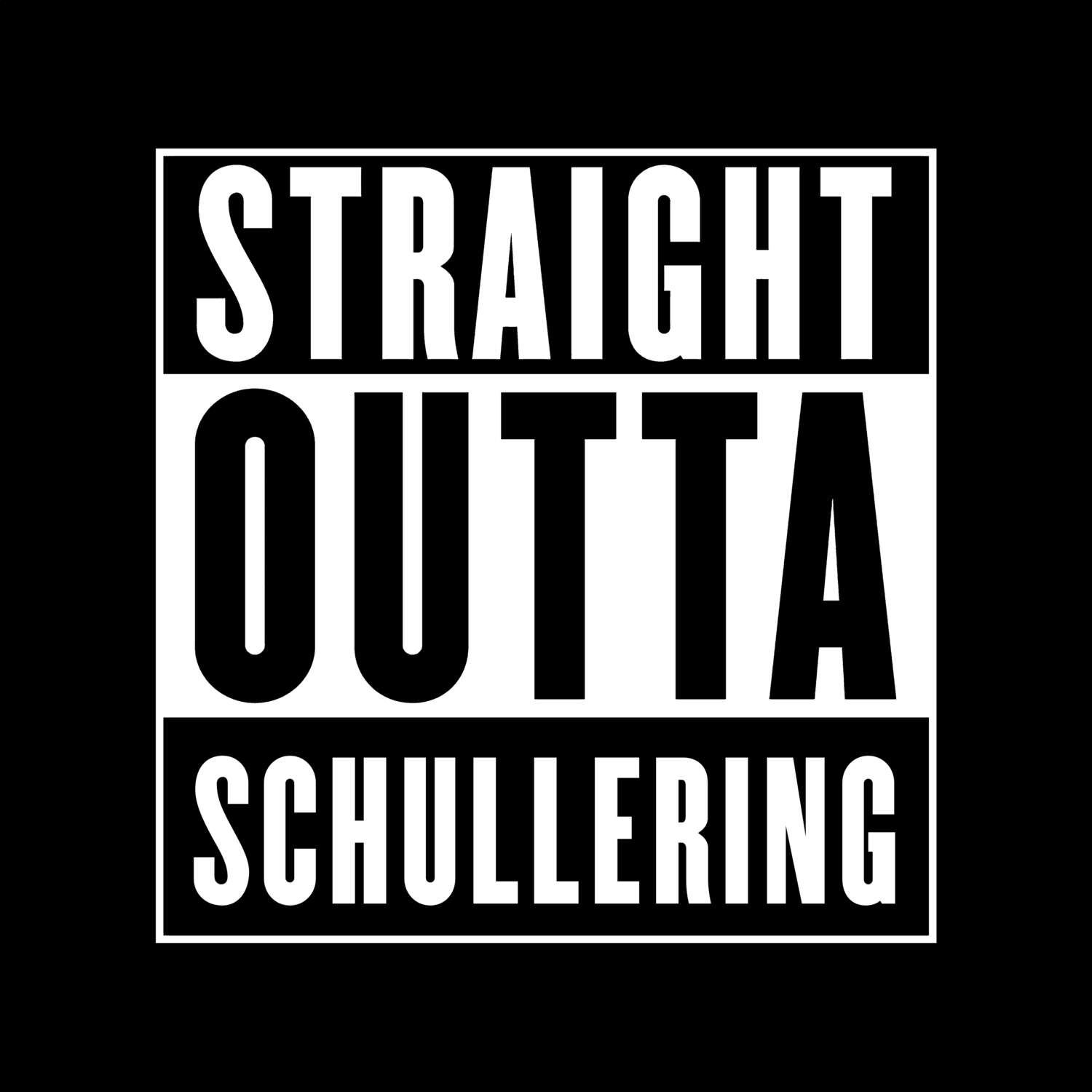 Schullering T-Shirt »Straight Outta«