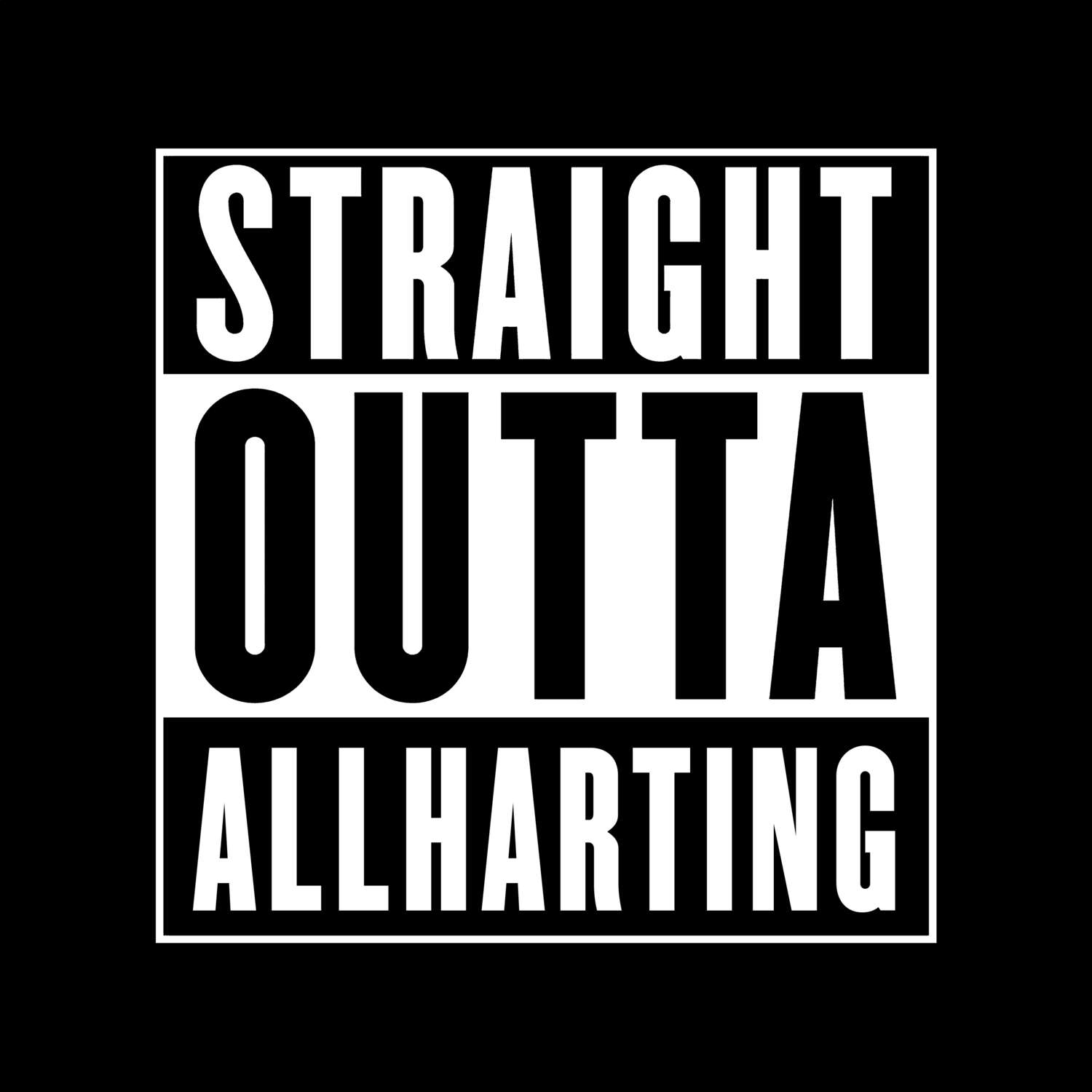 Allharting T-Shirt »Straight Outta«