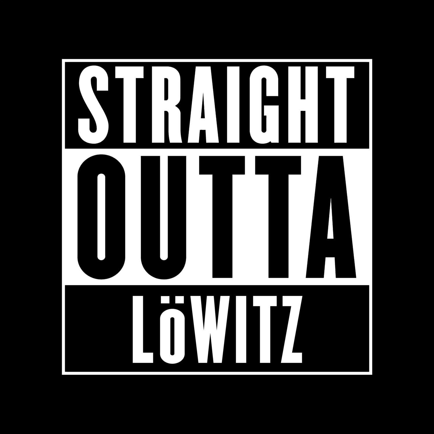 Löwitz T-Shirt »Straight Outta«
