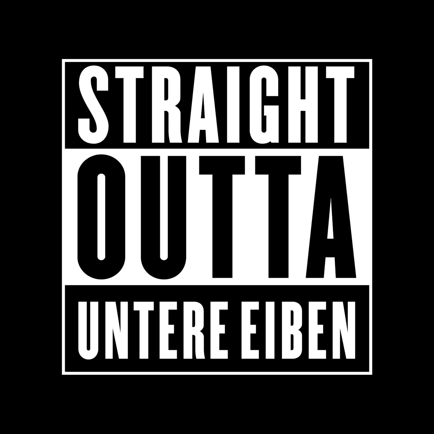 Untere Eiben T-Shirt »Straight Outta«