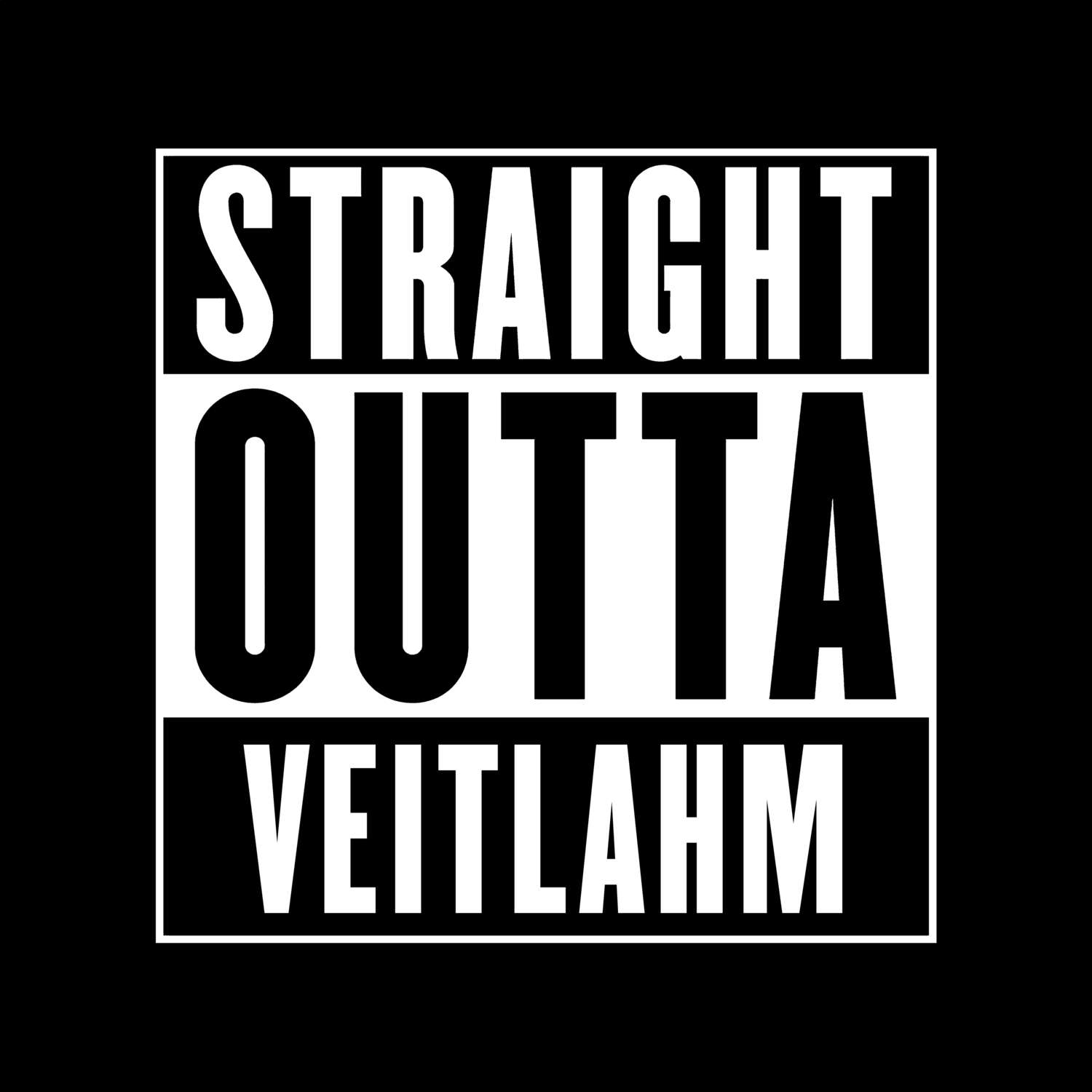 Veitlahm T-Shirt »Straight Outta«