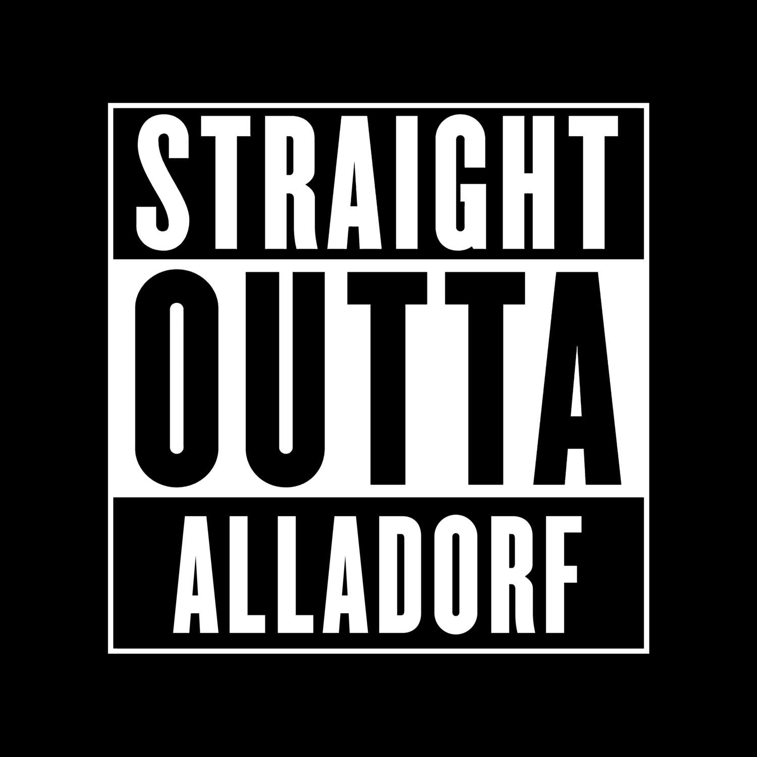 Alladorf T-Shirt »Straight Outta«