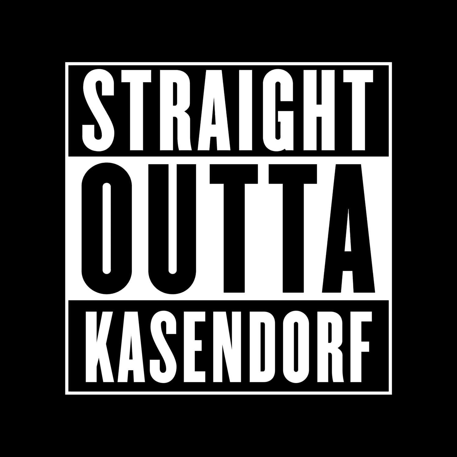 Kasendorf T-Shirt »Straight Outta«