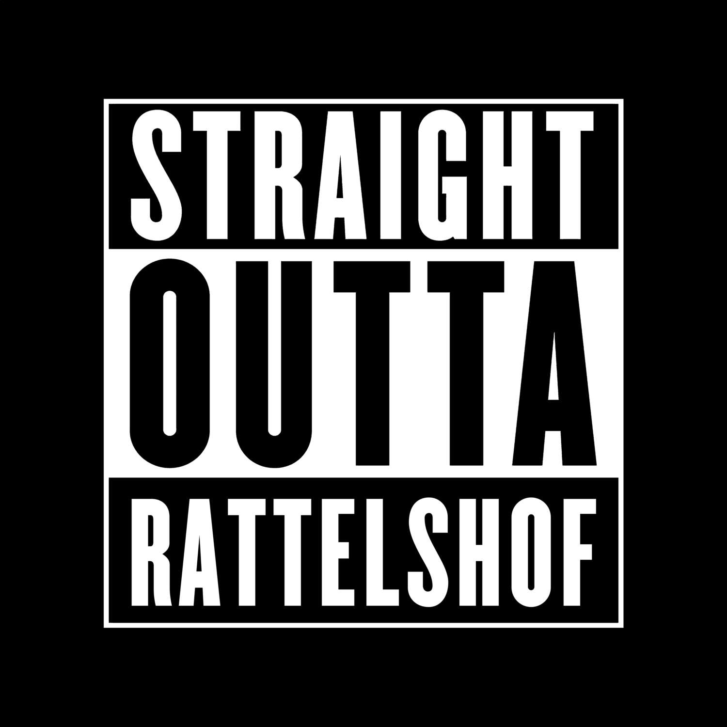 Rattelshof T-Shirt »Straight Outta«