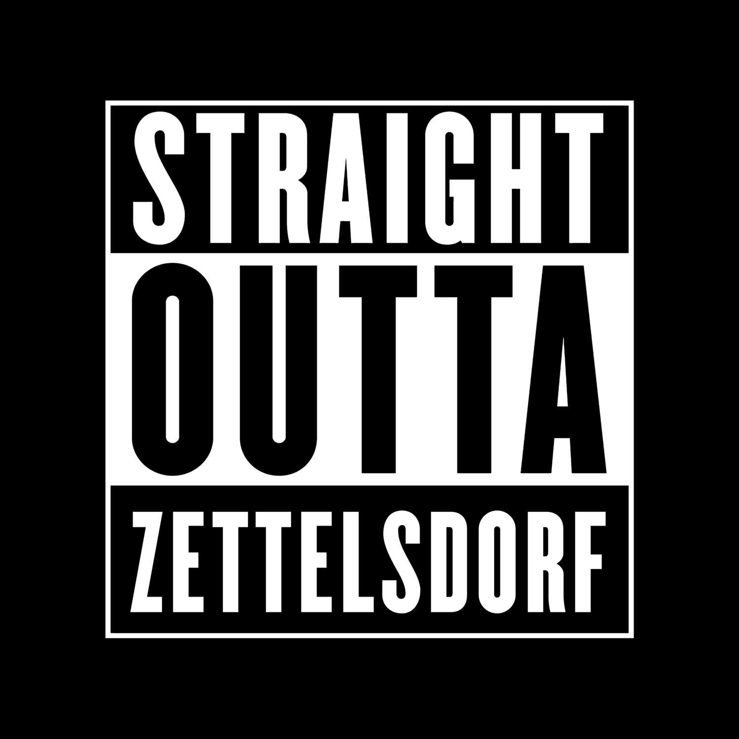 Zettelsdorf T-Shirt »Straight Outta«